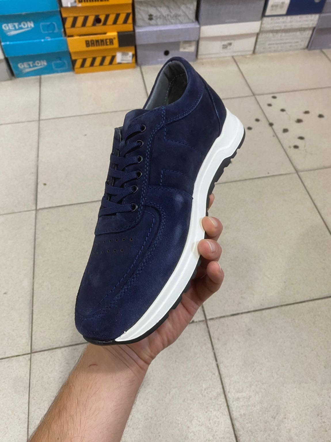 Erkek süet hakiki deri sneaker — görsel 3/4