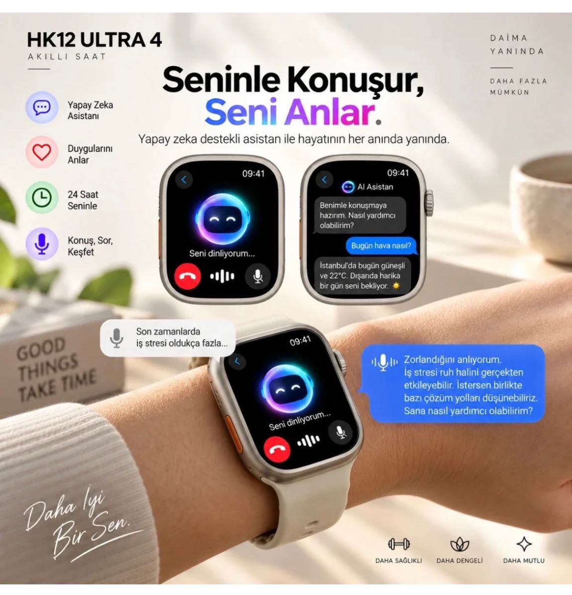 HK12 Ultra 4 Akıllı Saat — görsel 2/3