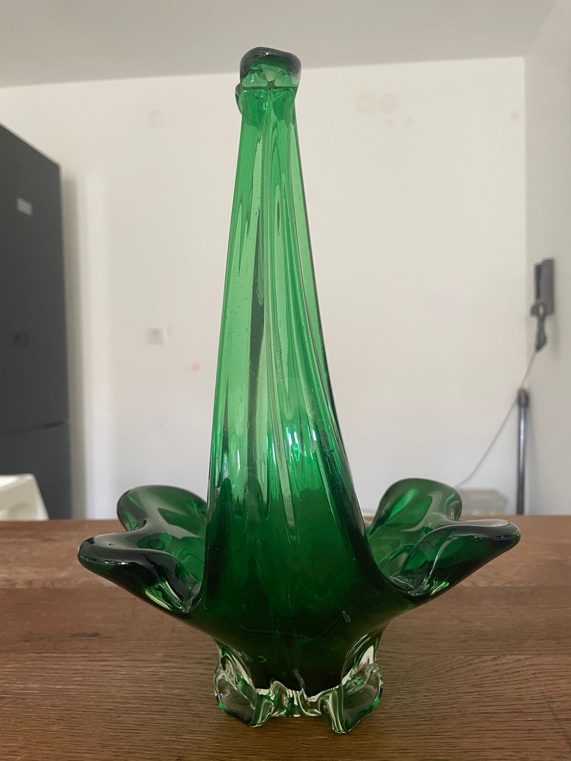 Murano Tarzı Yeşil Cam Şekerlik — görsel 3/5