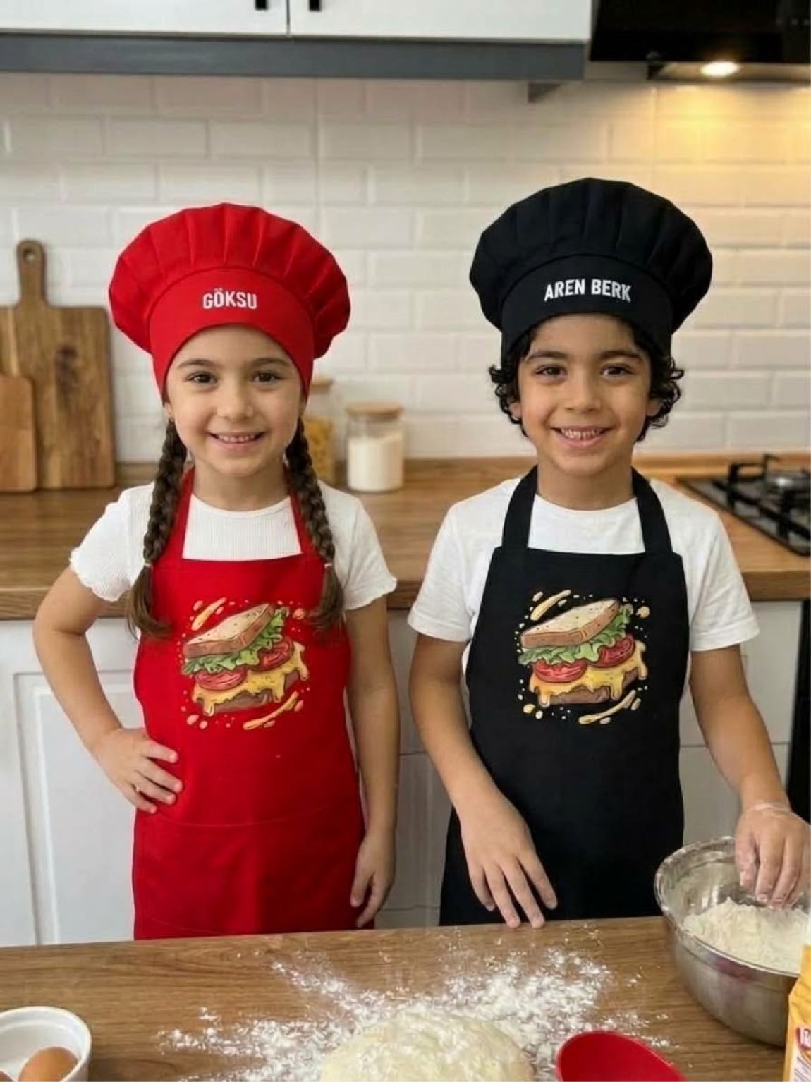 Çocuk Mutfak önlüğü ve şapka — görsel 2/5
