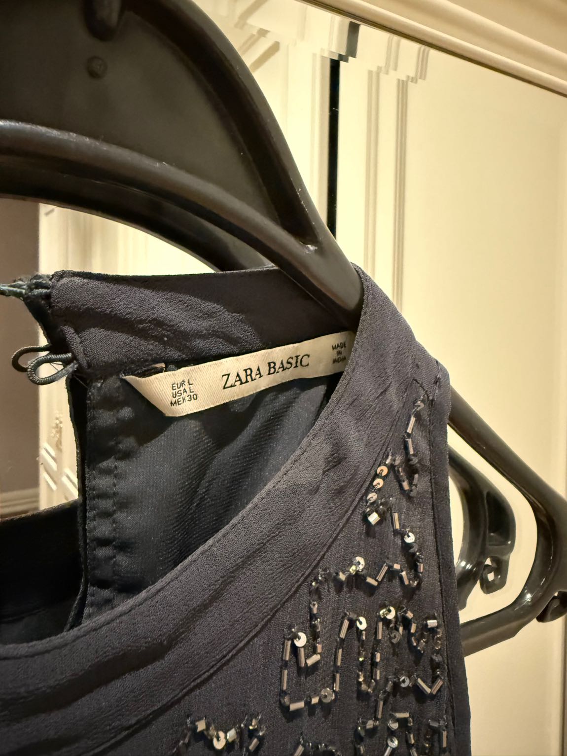 Zara Basic Siyah Katmanlı Gece elbisesi — görsel 2/3