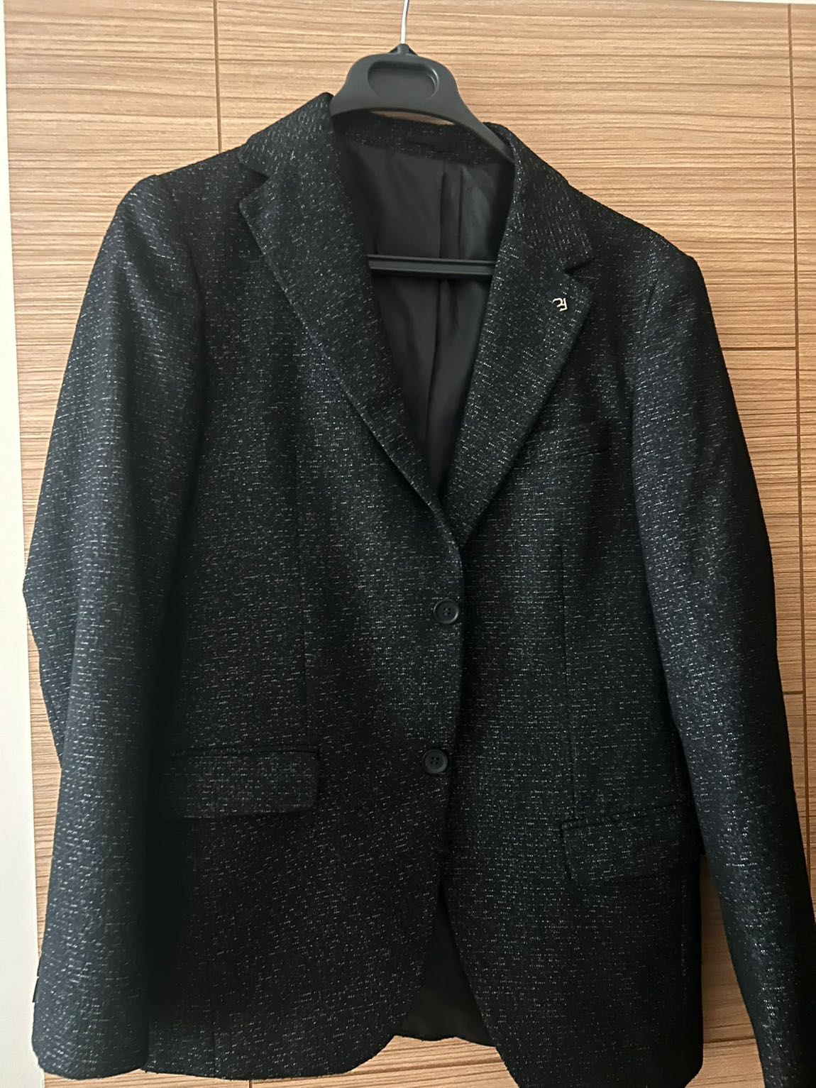 Desenli Siyah yelekli Blazer Ceket — görsel 2/8