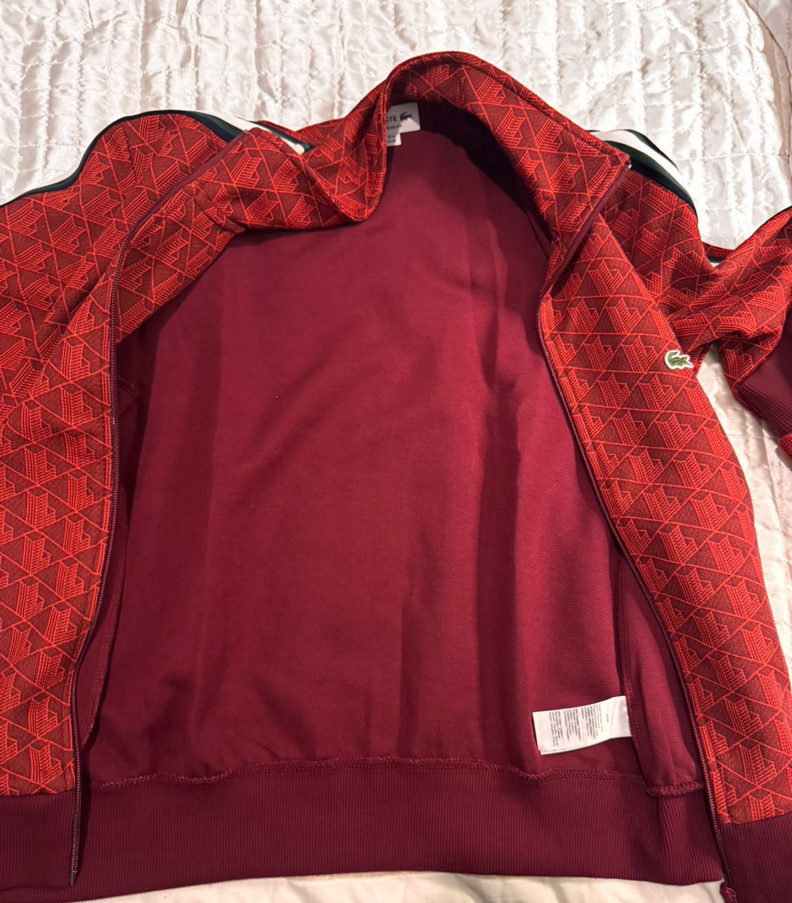 Lacoste Monogram Des.Fermuarlı sweat — görsel 7/9