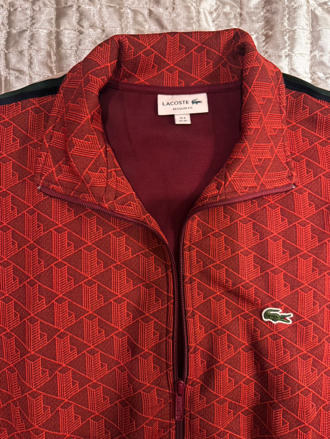 Lacoste Monogram Des.Fermuarlı sweat — görsel 6/9