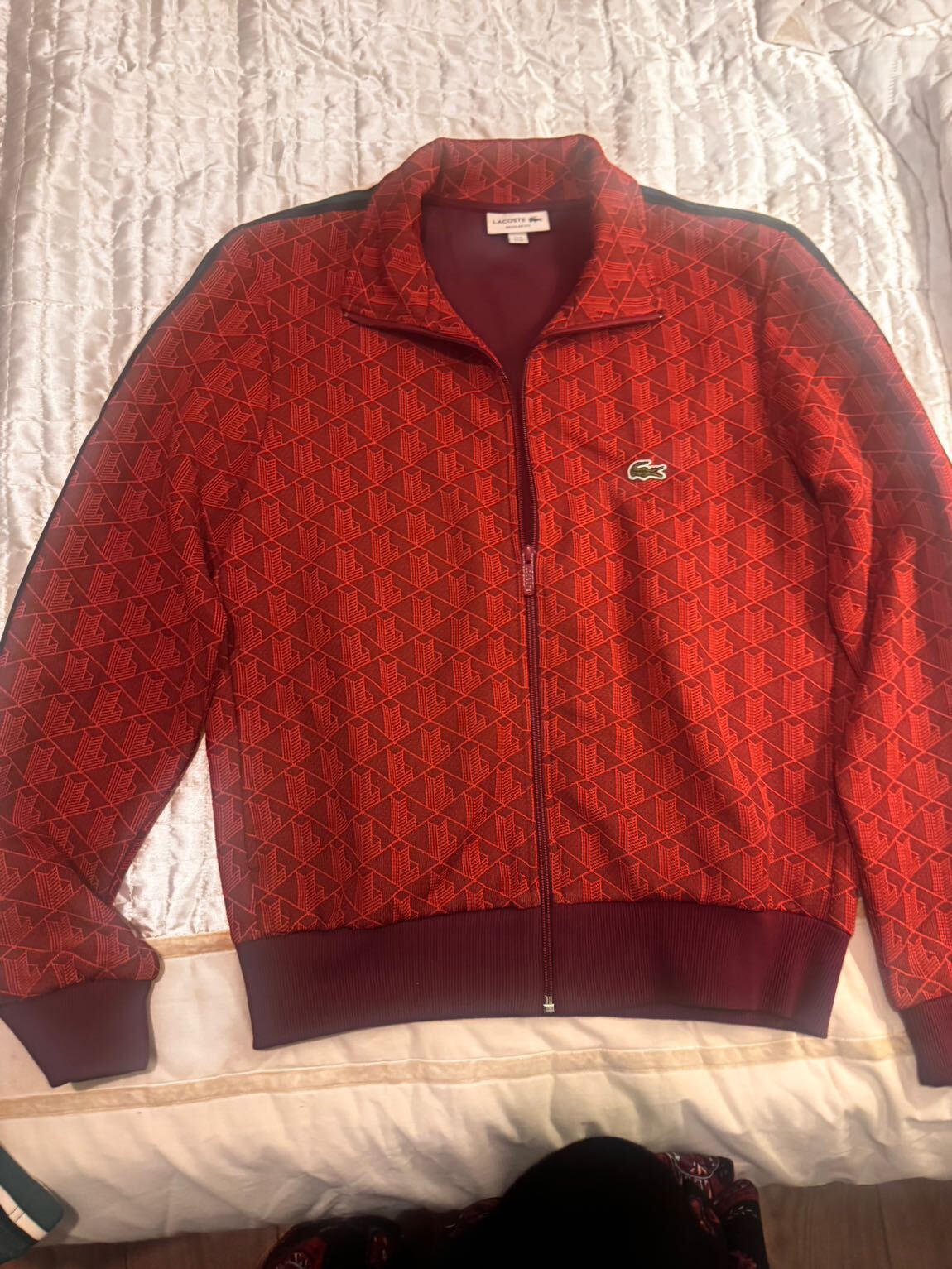 Lacoste Monogram Des.Fermuarlı sweat — görsel 9/9