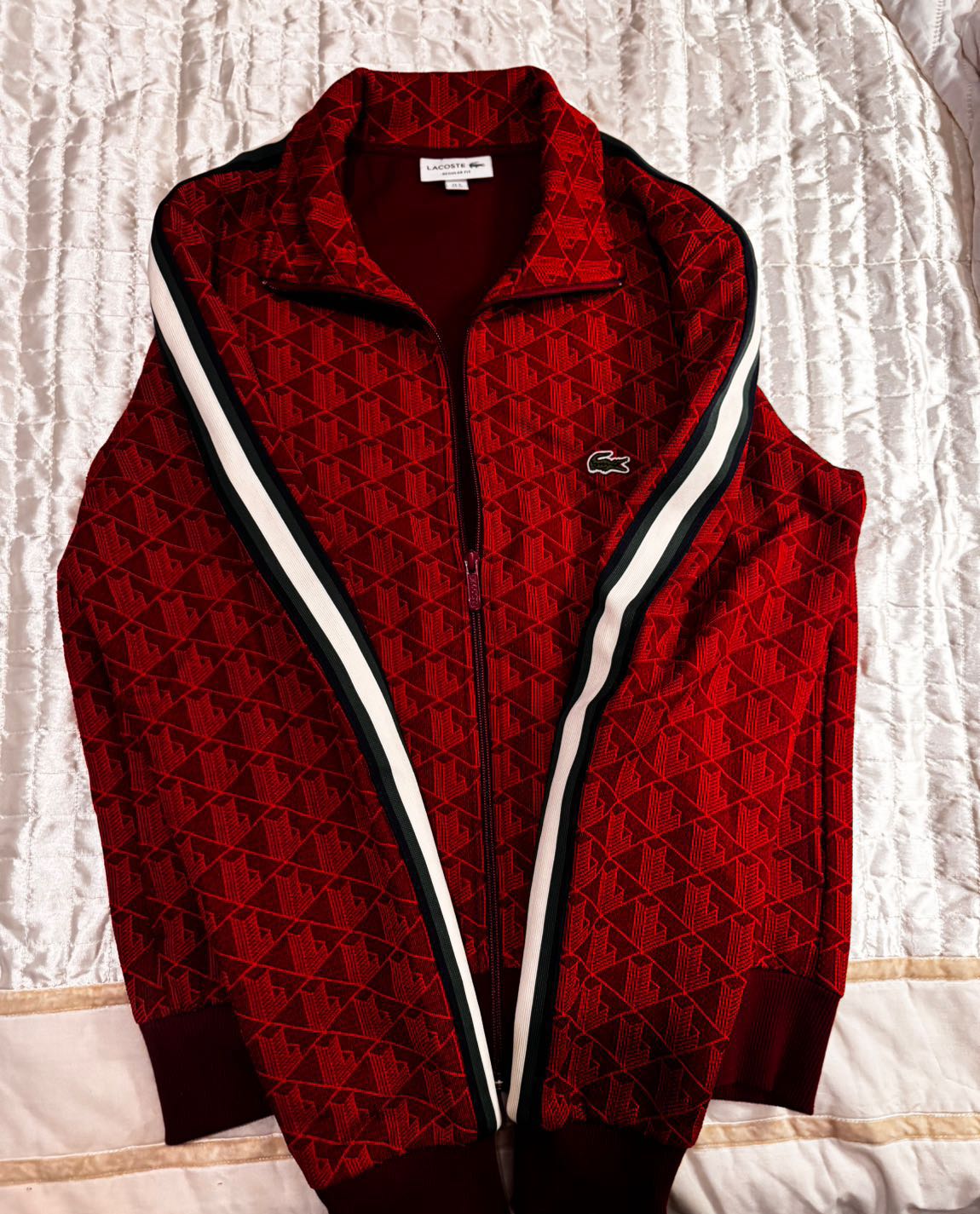 Lacoste Monogram Des.Fermuarlı sweat — görsel 8/9