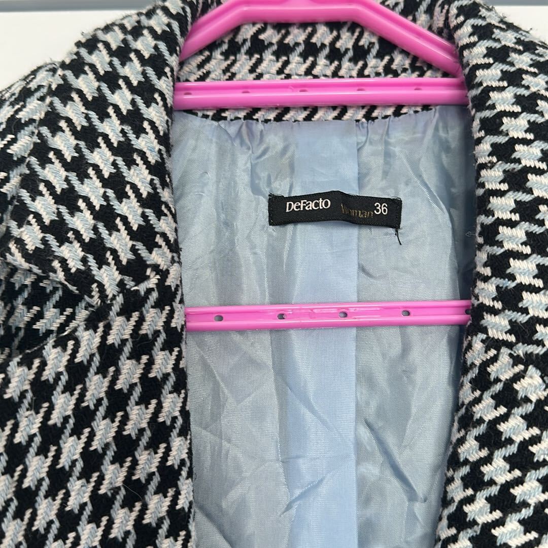 Ekose Blazer Ceket — görsel 2/3