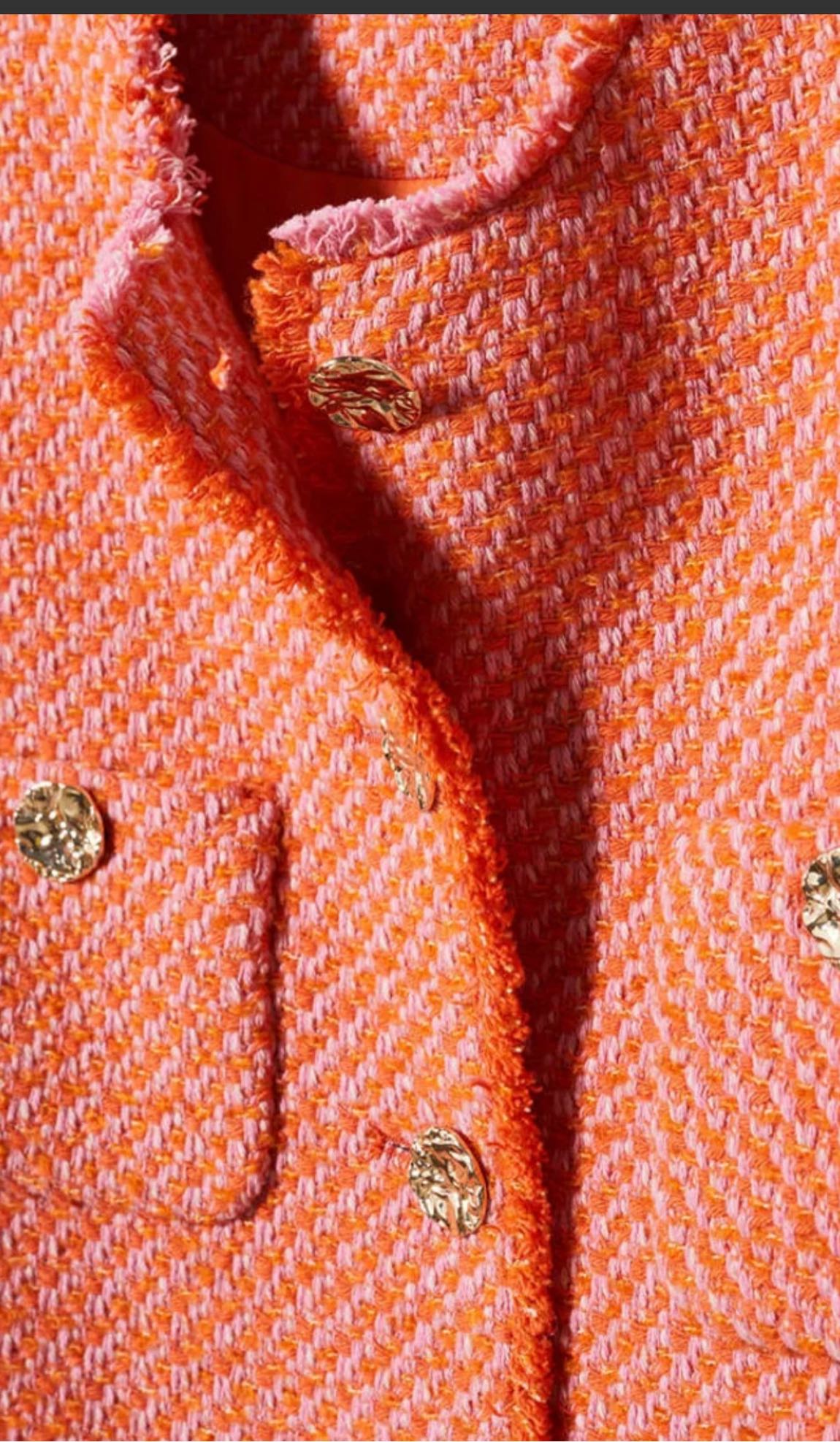 Mango Somon Tweed Ceket — görsel 2/7