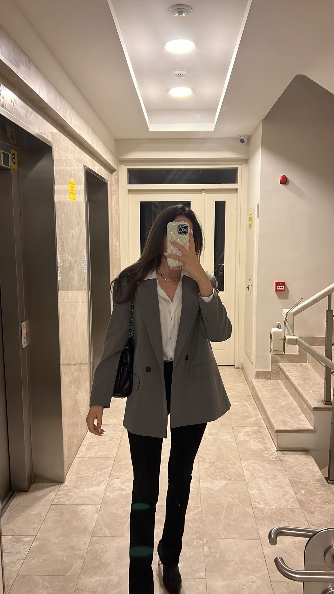 Zara Gri Blazer Ceket — görsel 3/3