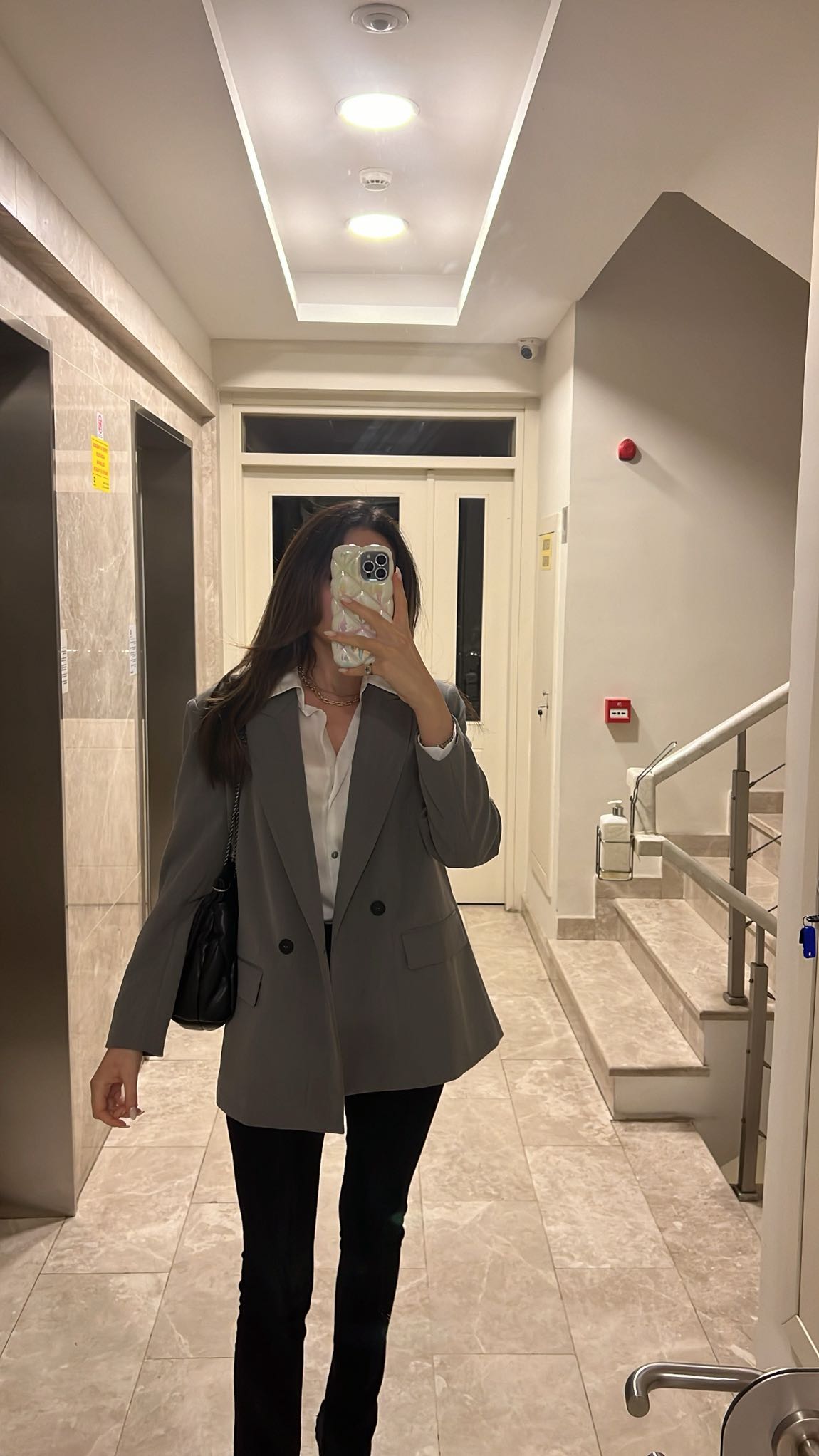 Zara Gri Blazer Ceket — görsel 2/3