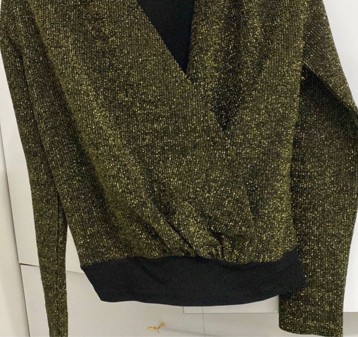 Altın Simli Blazer Ceket — görsel 2/3