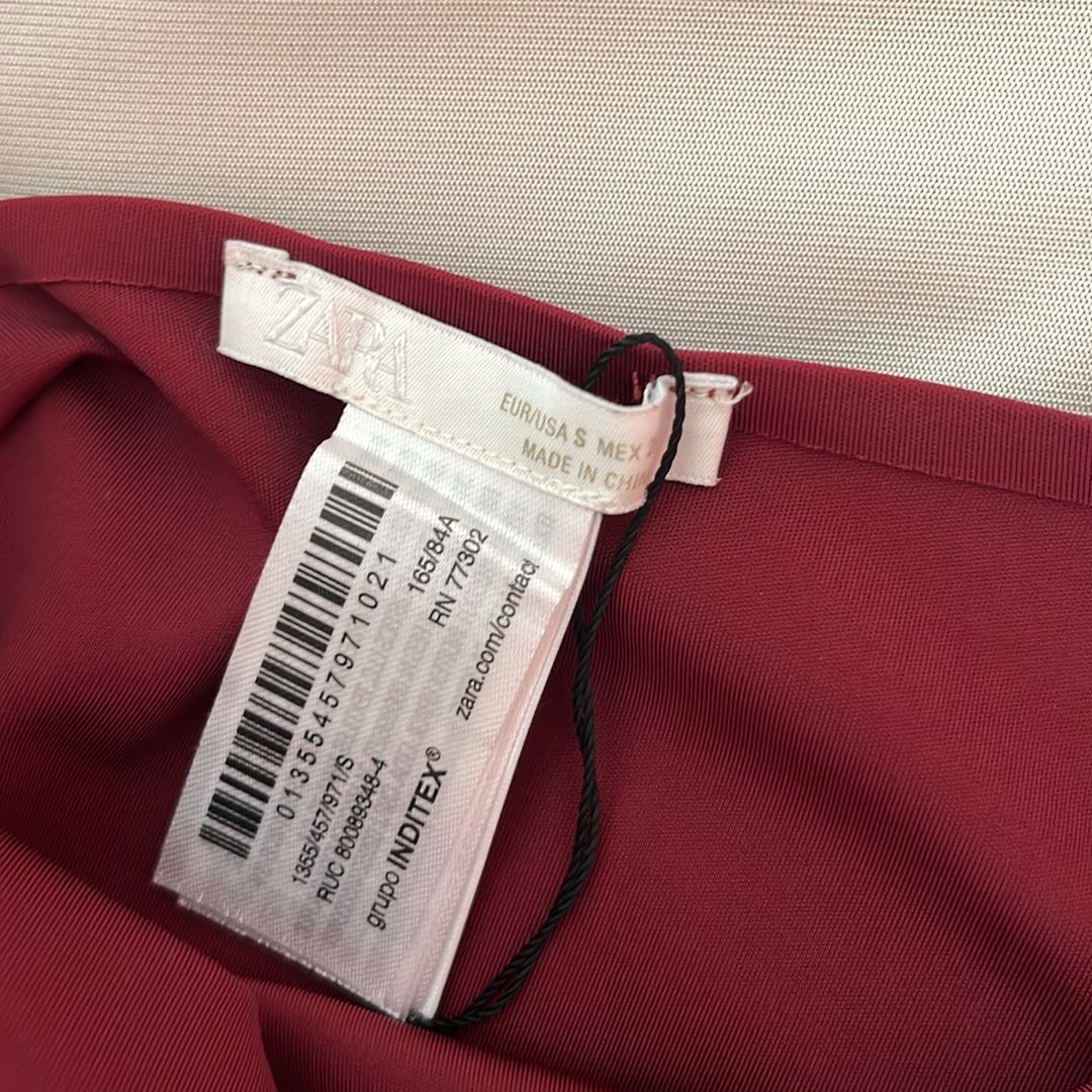 Zara Bordo Askılı Polamid Büstiyer — görsel 4/5
