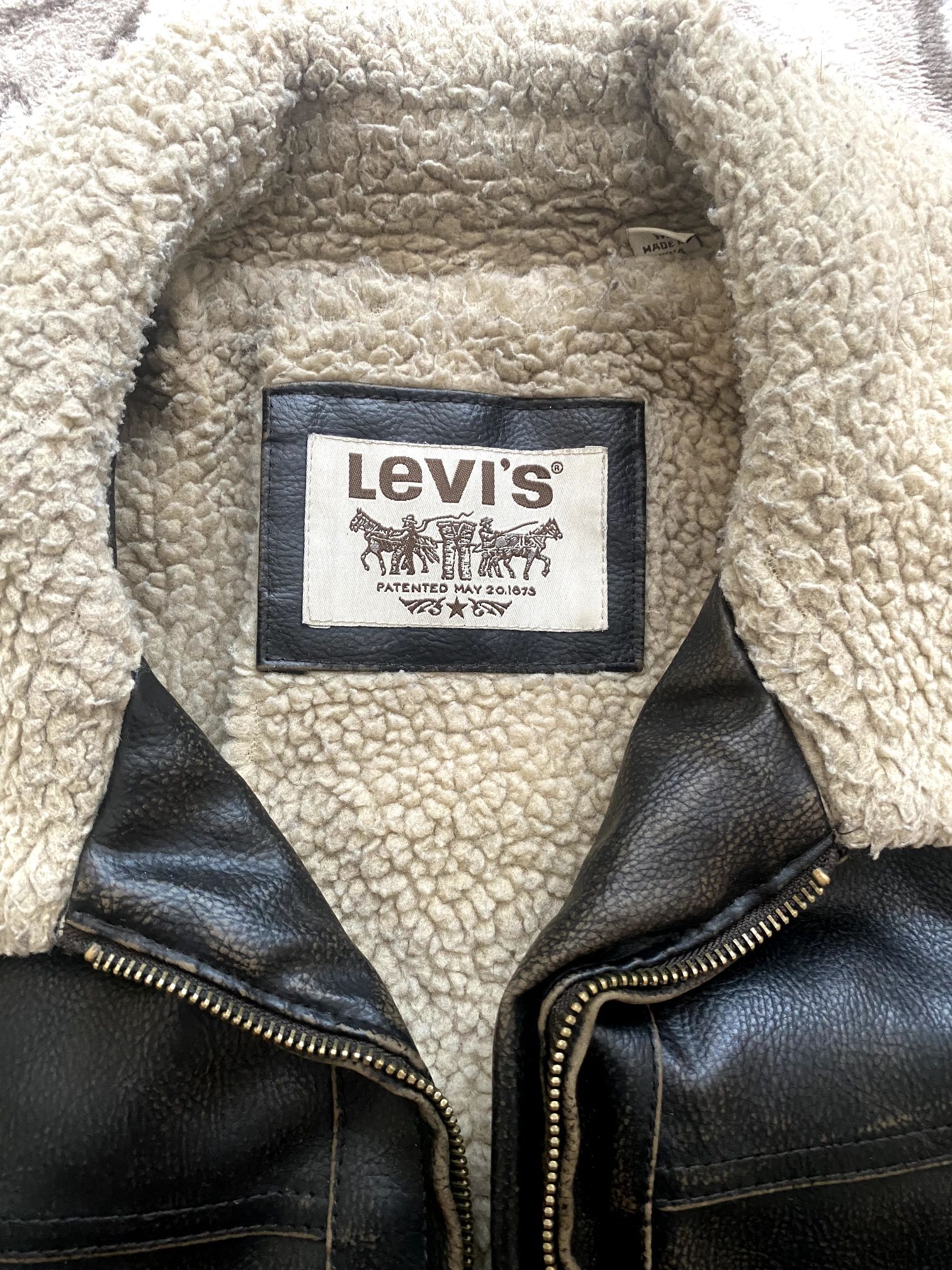 Levi's bomber deri ceket — görsel 6/8