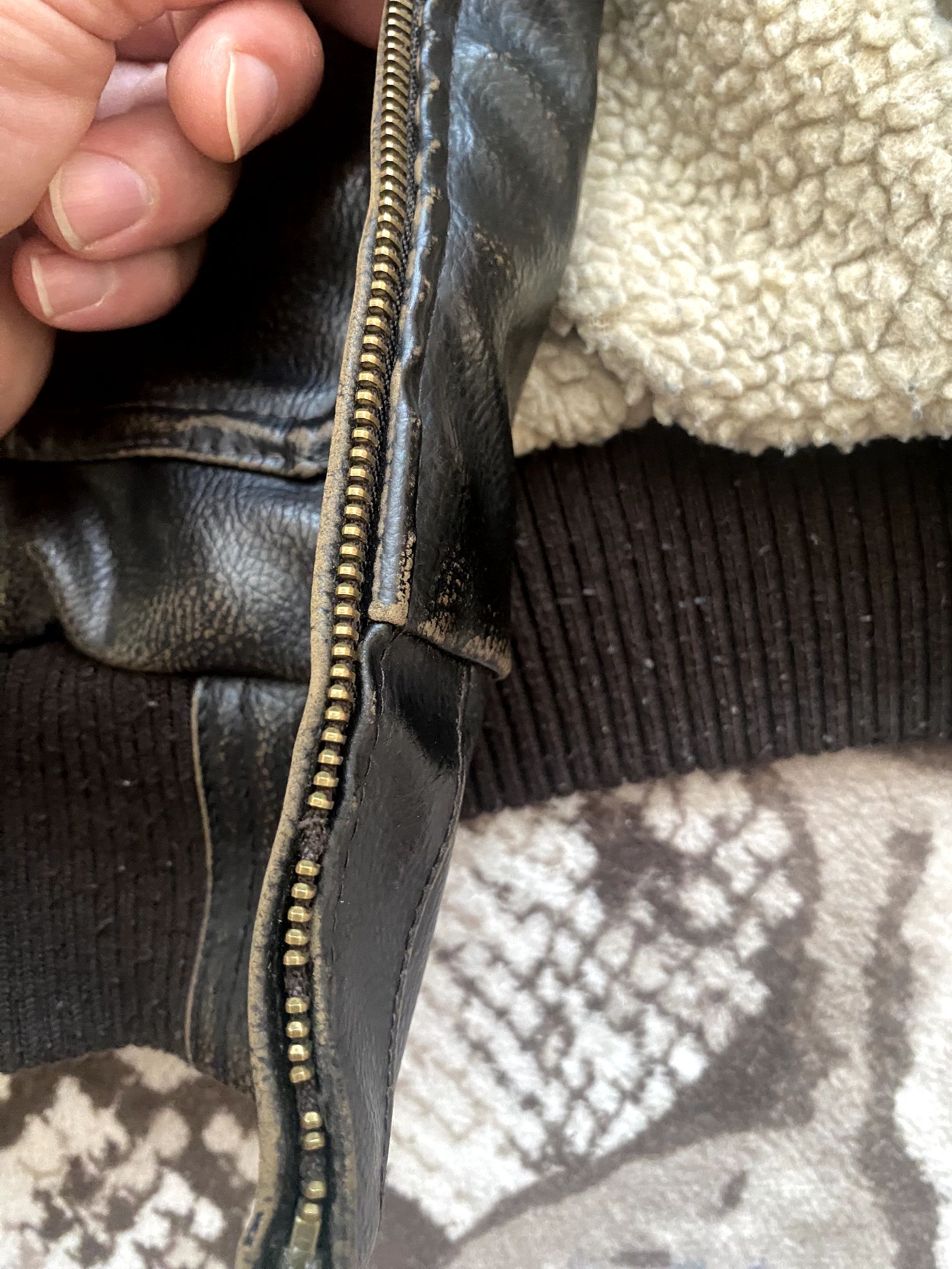 Levi's bomber deri ceket — görsel 7/8