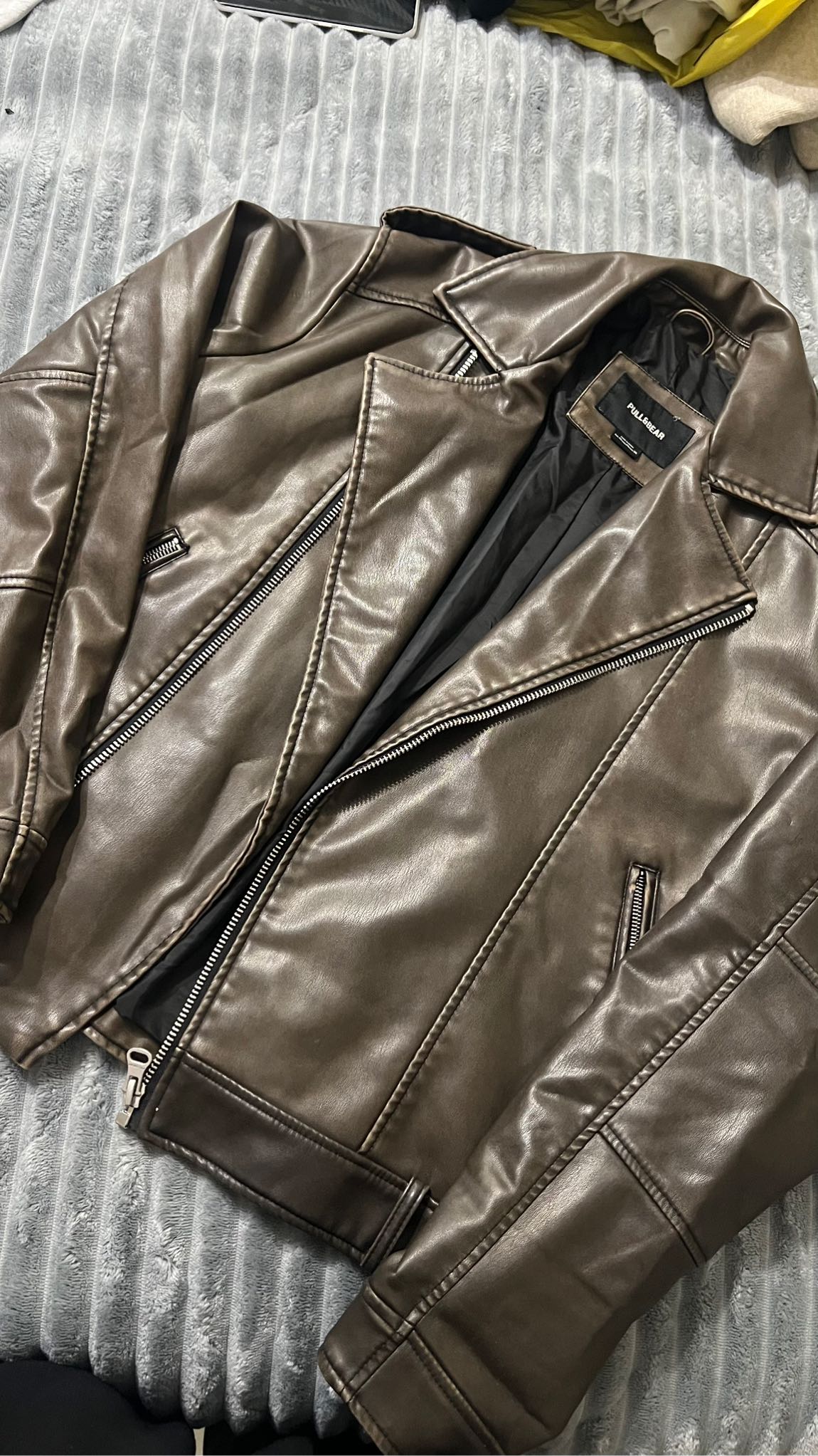 Pull & Bear Deri Ceket — görsel 3/10