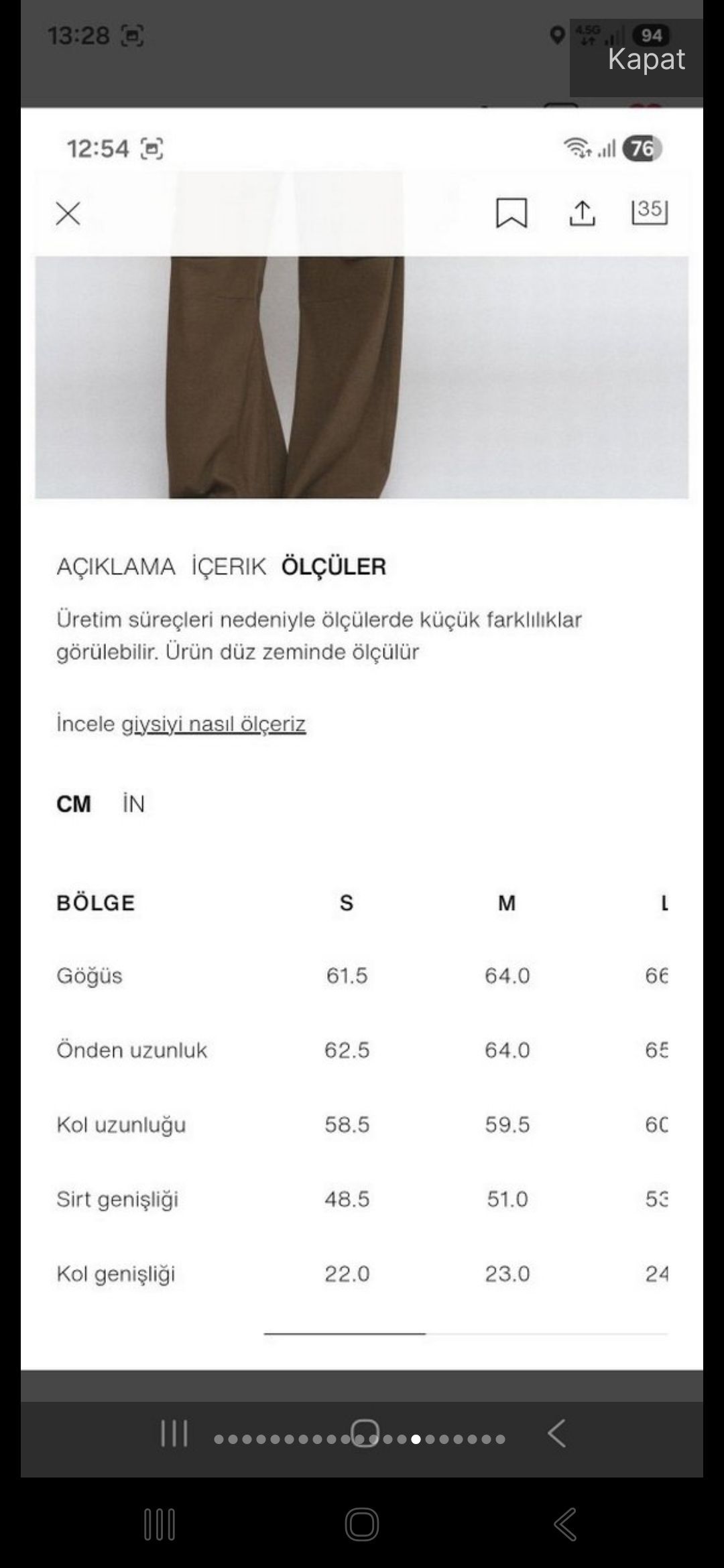 Zara Siyah Suni Deri Ceket — görsel 15/19