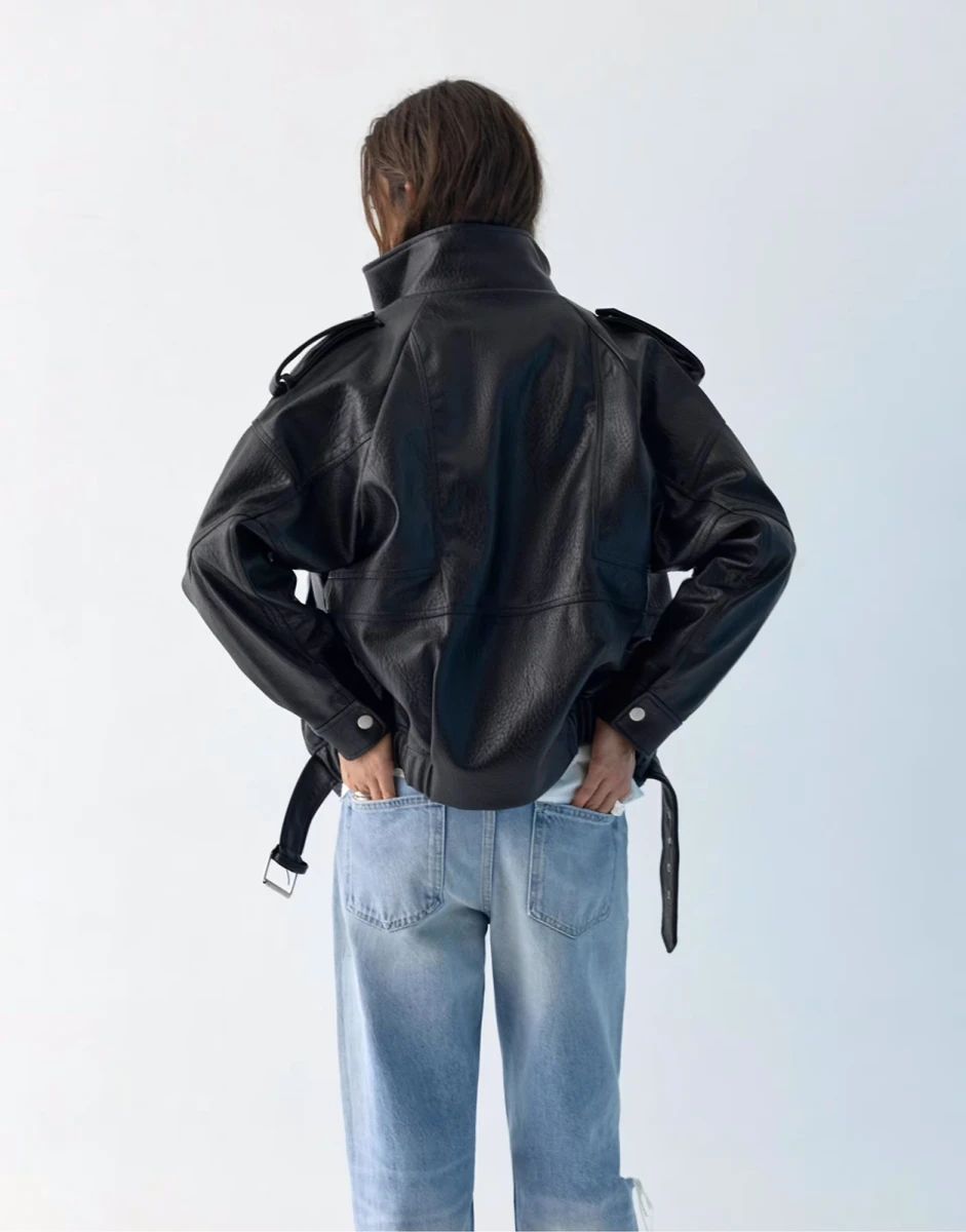 PULL BEAR Deri Ceket — görsel 2/4