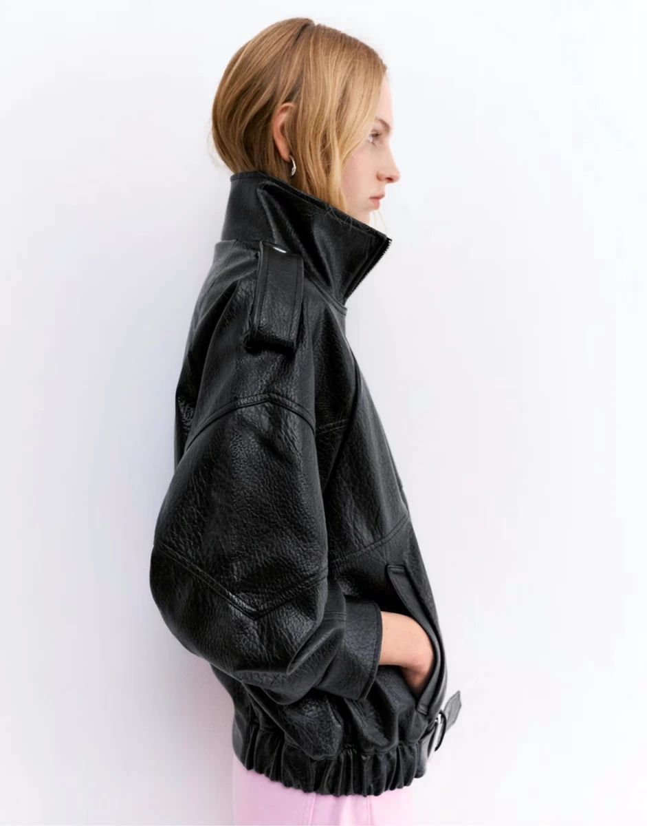PULL BEAR Deri Ceket — görsel 4/4
