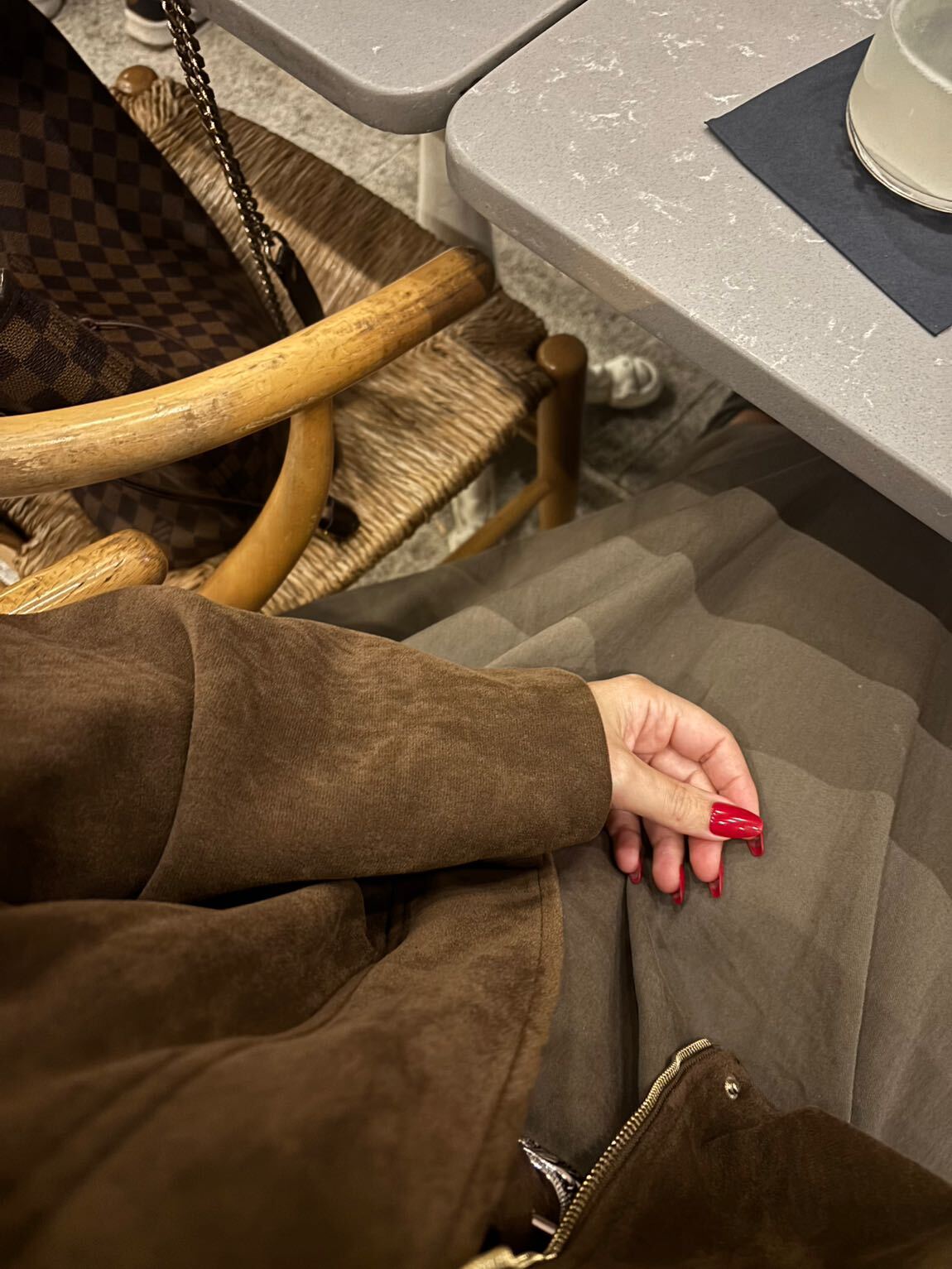 Zara Süet Görünümlü Bomber Ceket — görsel 5/5
