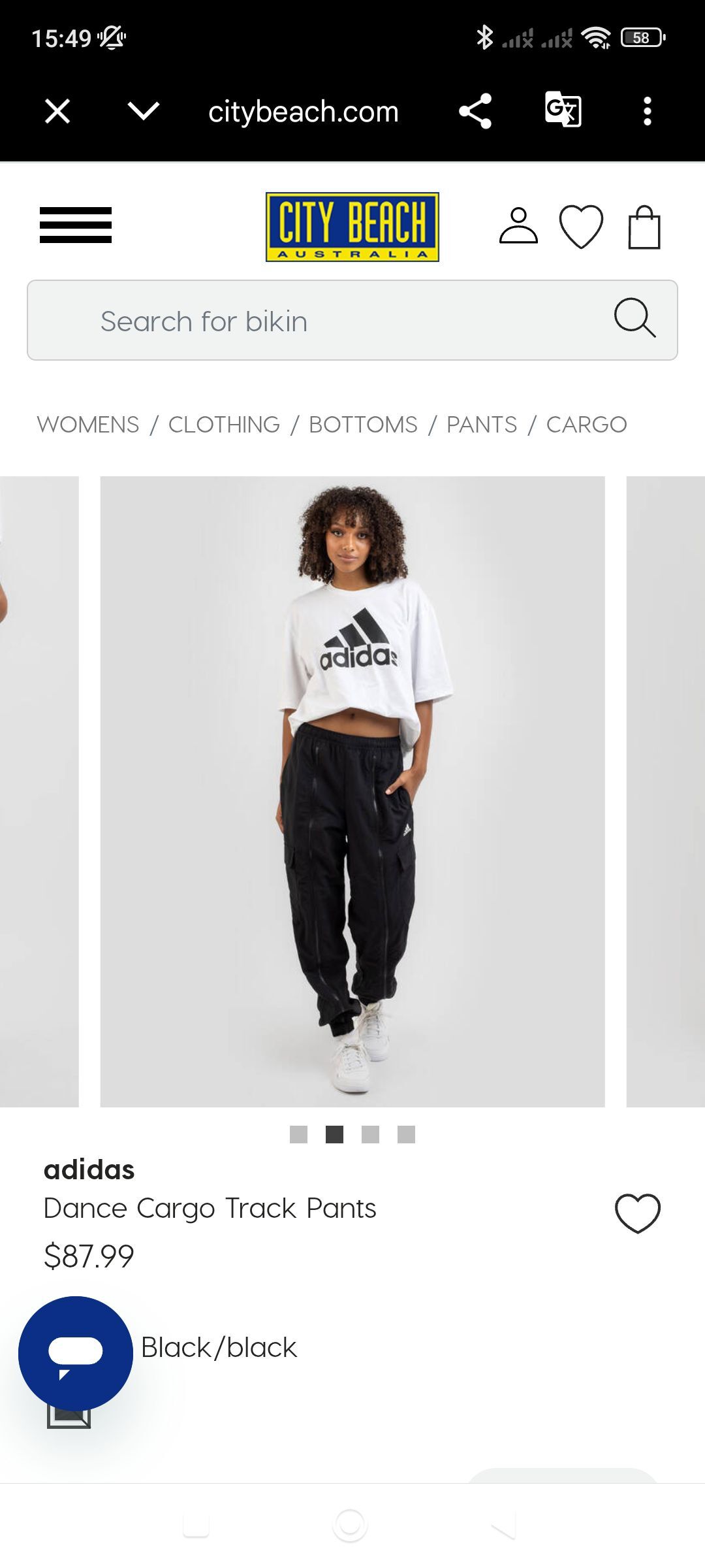 Adidas Siyah Eşofman Altı — görsel 2/5
