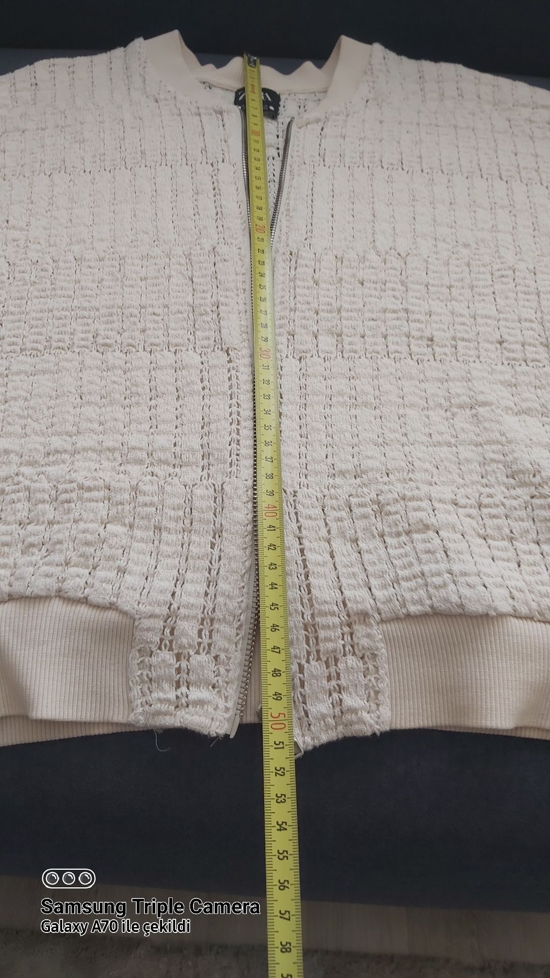 Zara Bej Bomber Ceket — görsel 6/7