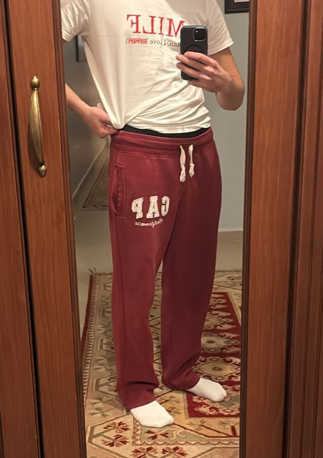 Bordo Gap California Y2K Sweatpants — görsel 6/7