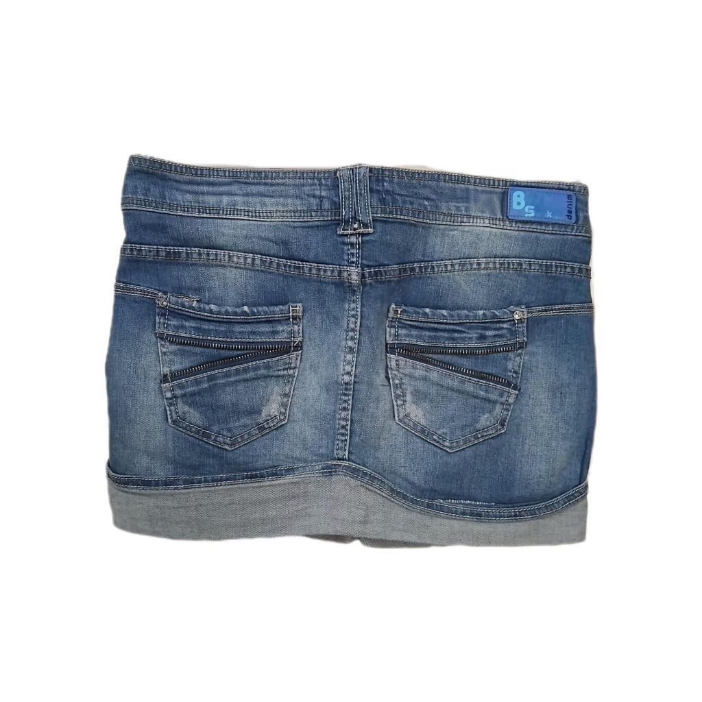 Vintage Bershka Mini Kot Etek 2000S Y2K — görsel 2/5