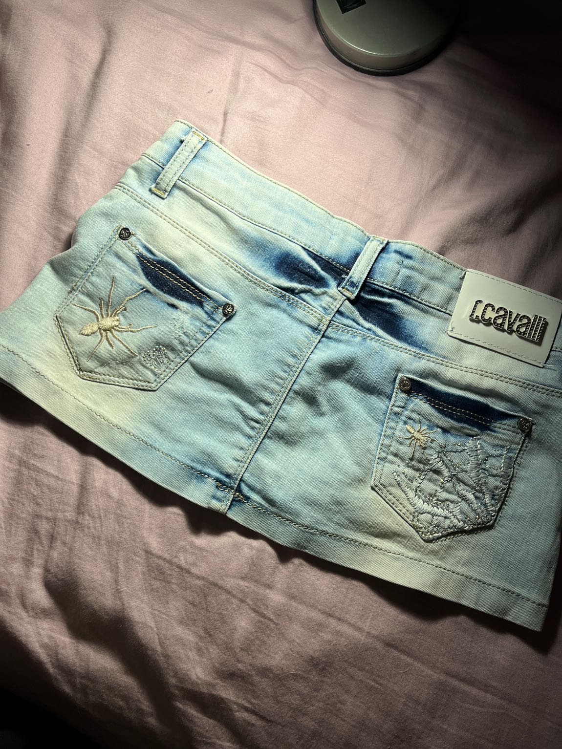 Roberto Cavalli 2000s Mini Kot Etek — görsel 4/4