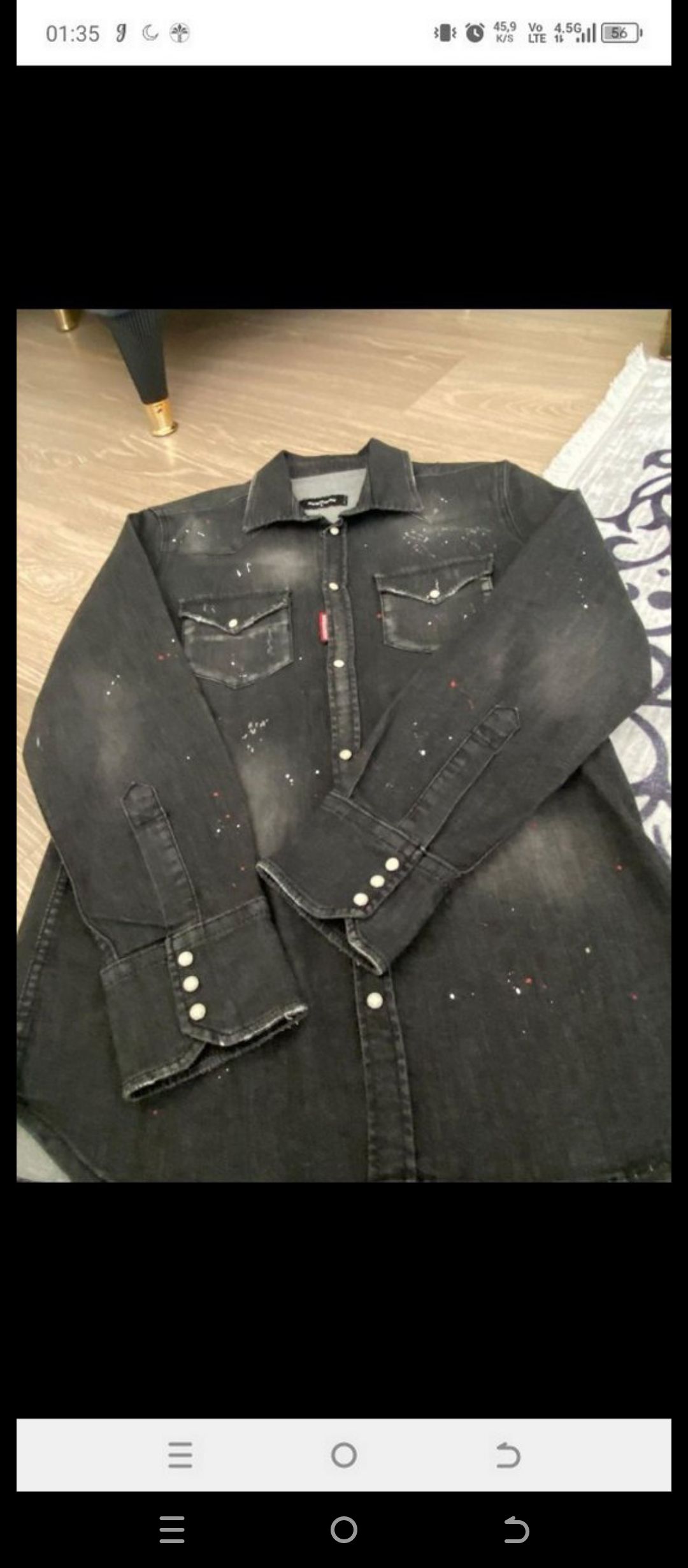 Dsquared2 Siyah Kot Gömlek — görsel 7/7