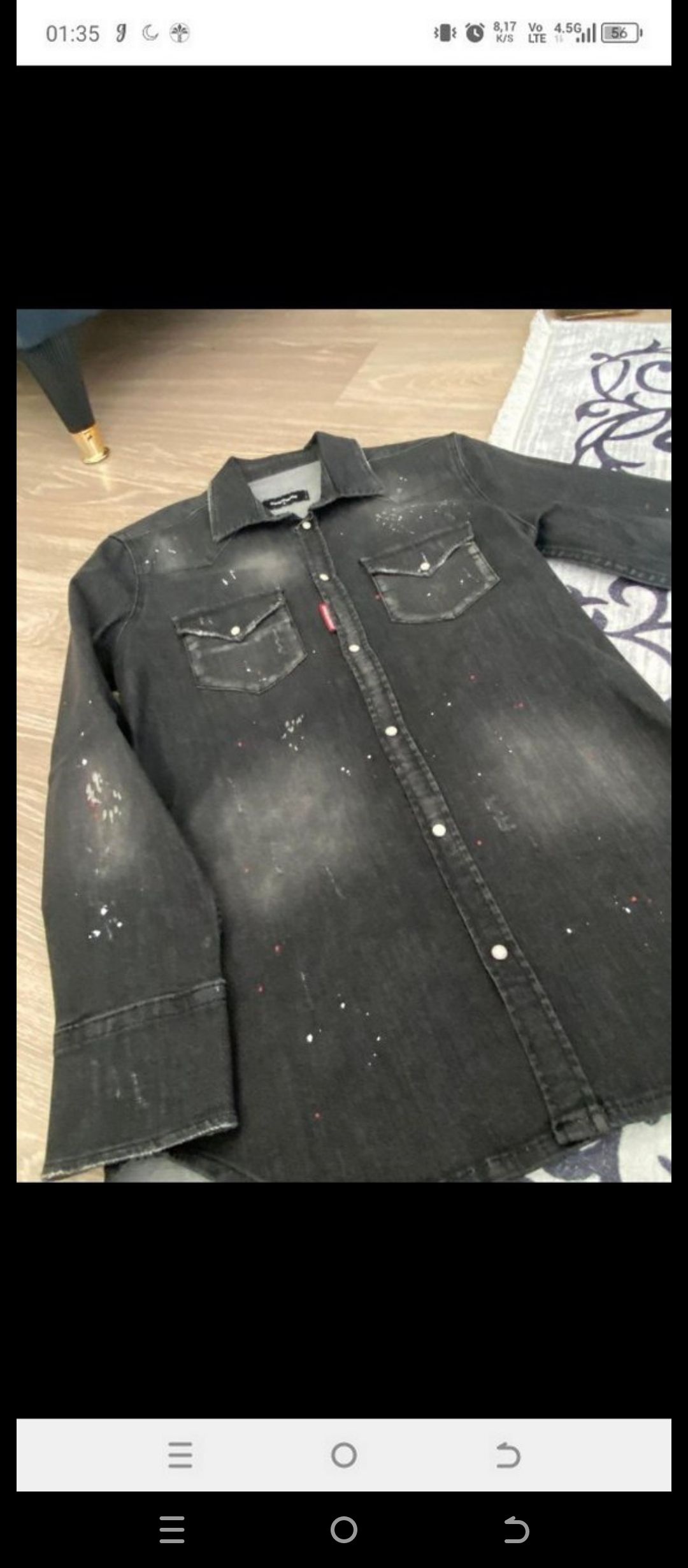 Dsquared2 Siyah Kot Gömlek — görsel 2/7