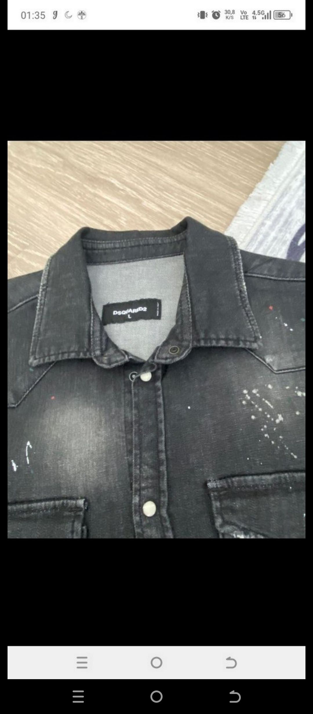 Dsquared2 Siyah Kot Gömlek — görsel 5/7