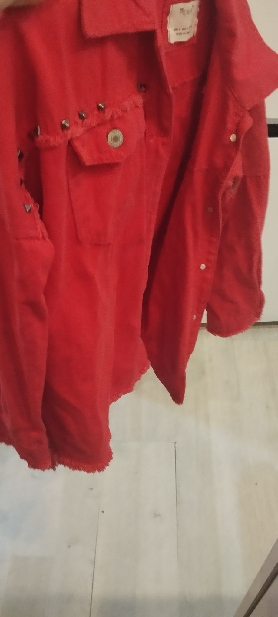 Kırmızı Kot Ceket — görsel 4/5