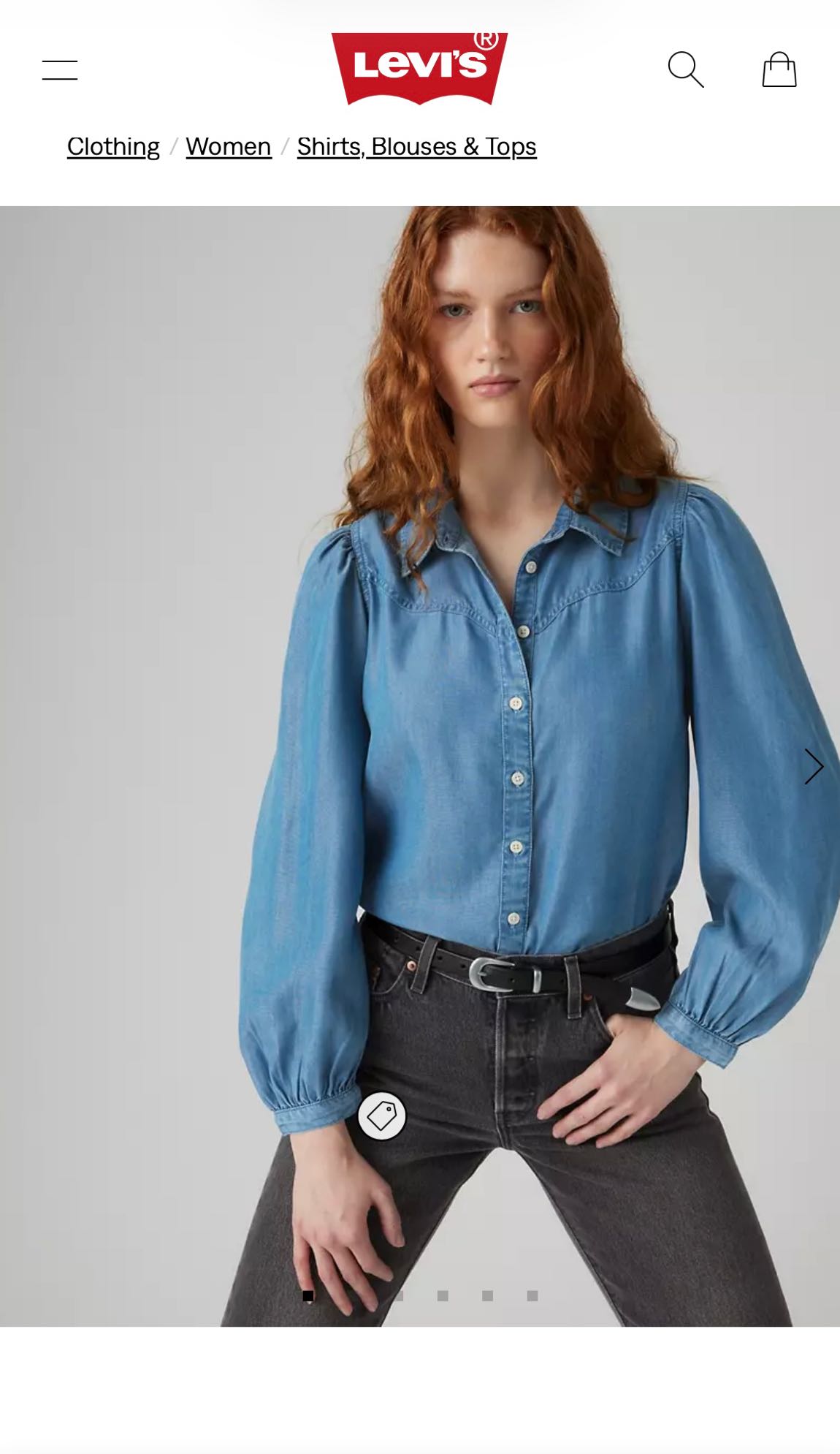 Levi's Denim Bluz (Mavi-XS) ✨Yeni✨ — görsel 4/4