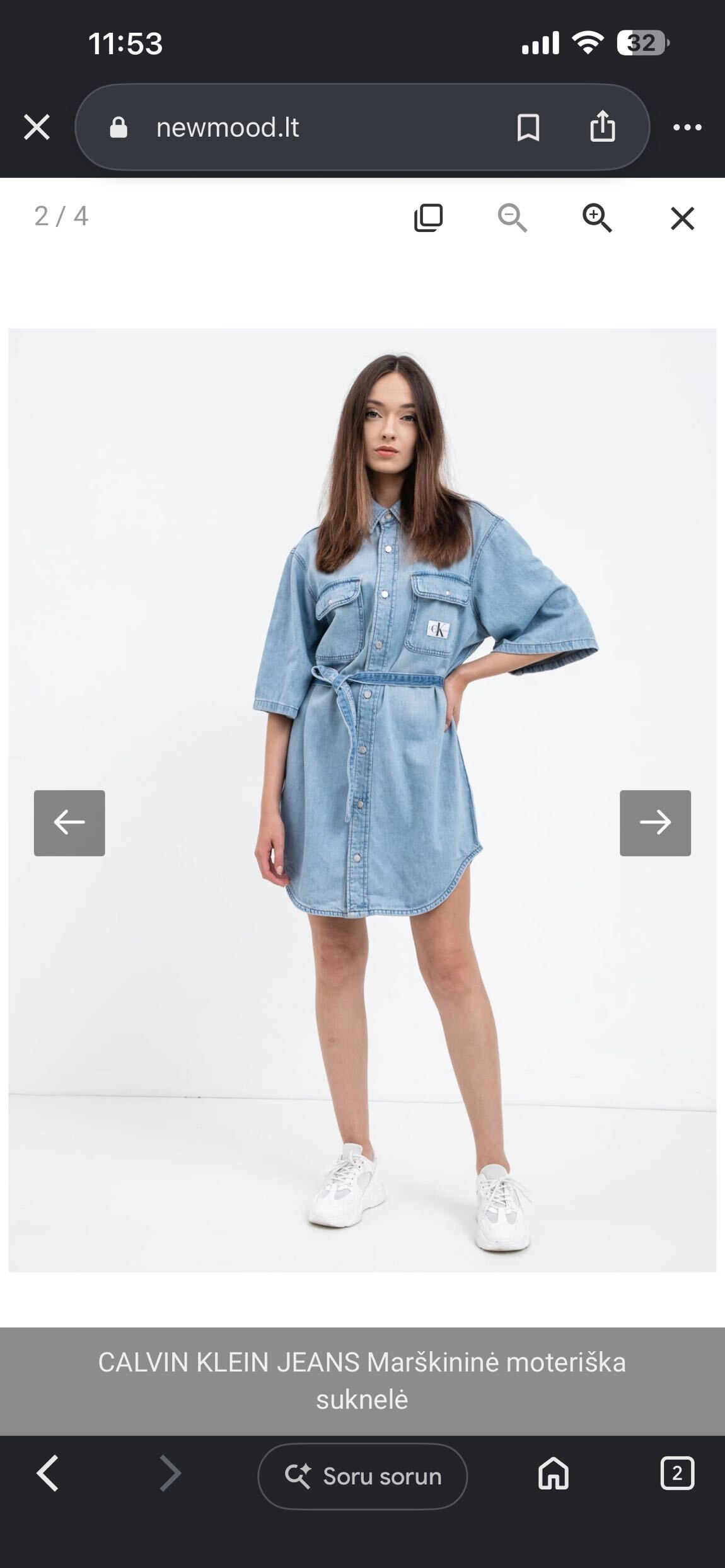 Mavi Denim Elbise — görsel 2/4