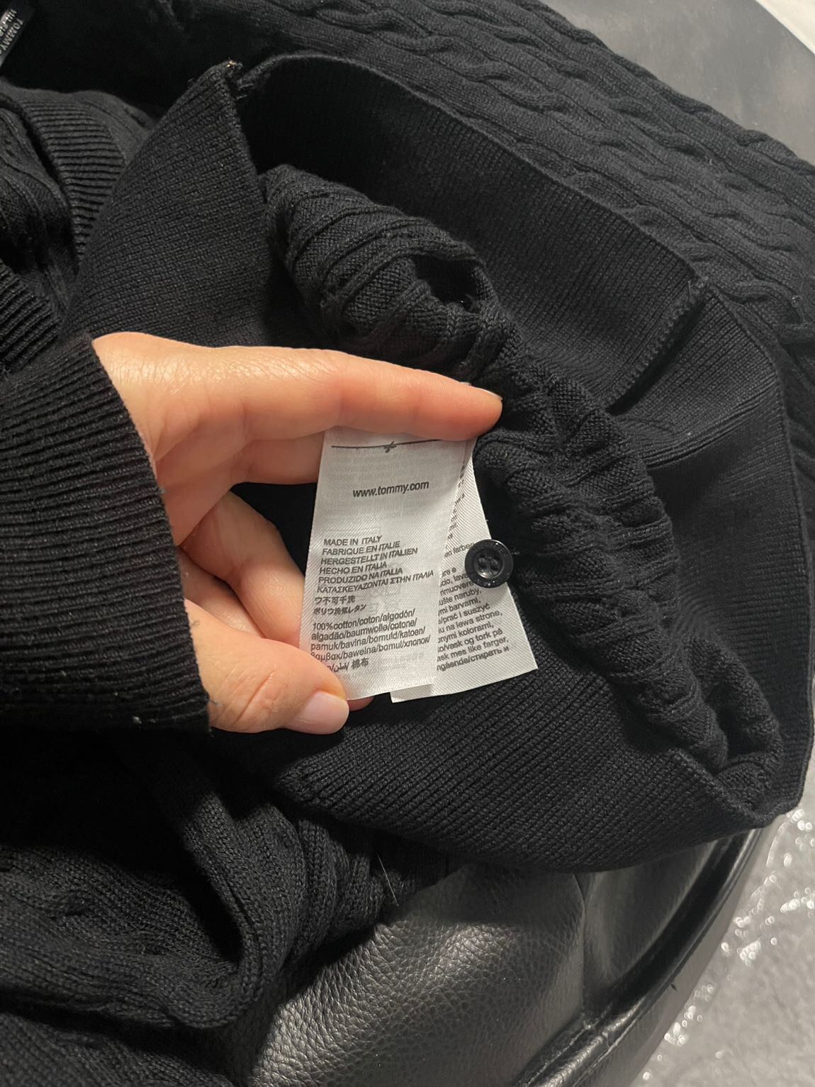 Tommy Hilfiger Siyah Hırka — görsel 2/5