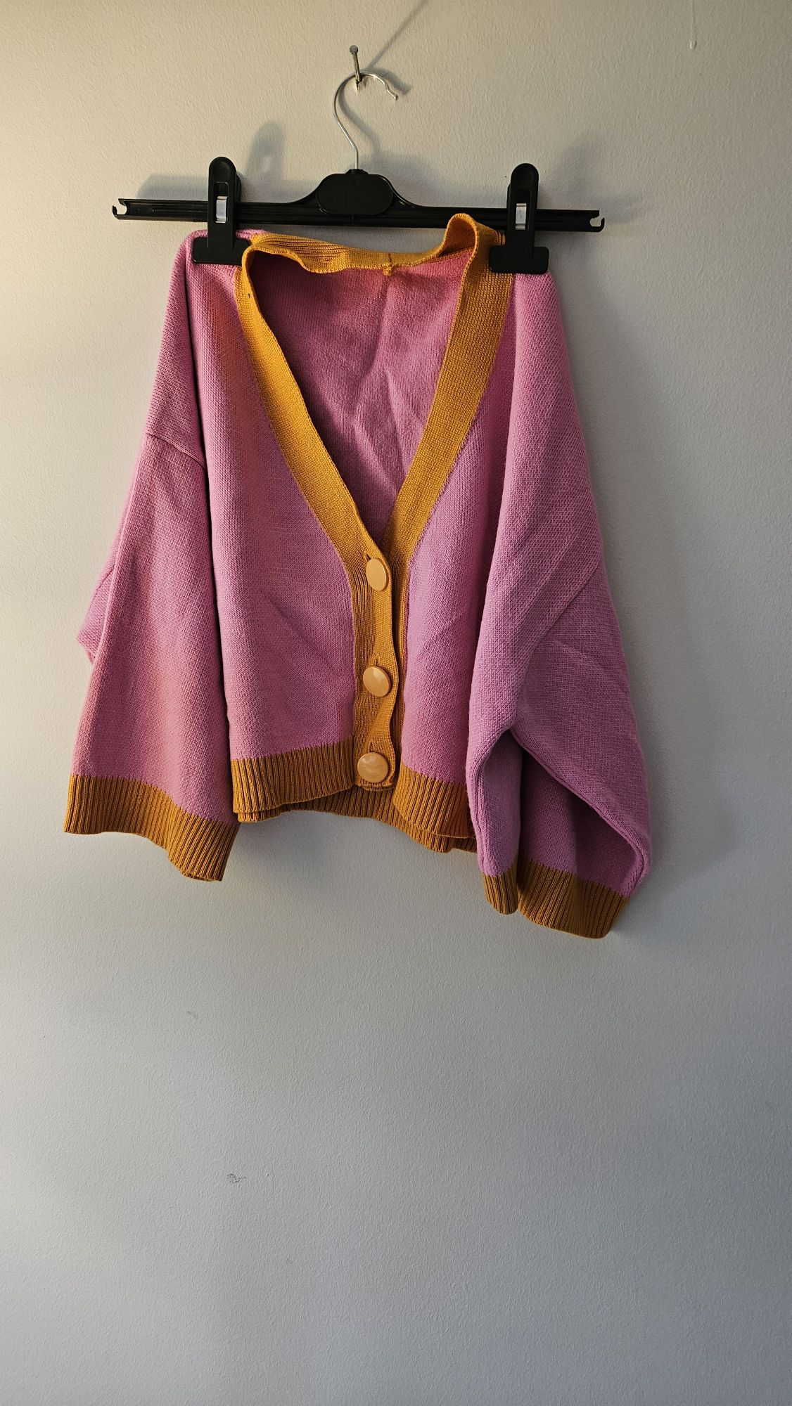 Pembe oversize Hırka — görsel 3/7
