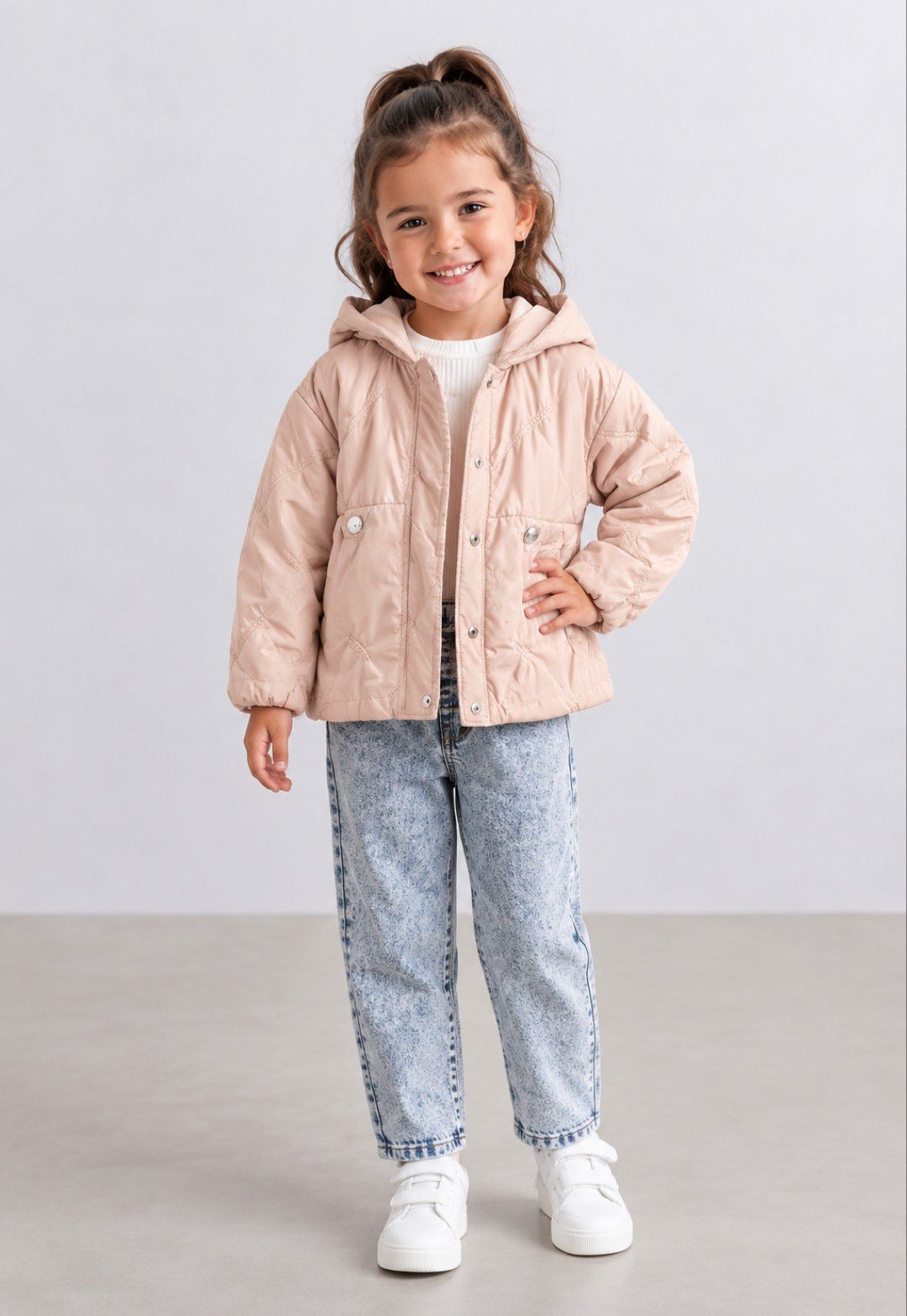 Kız Çocuk Mont,Kot Pantolon,Sweat Takımı — görsel 4/10