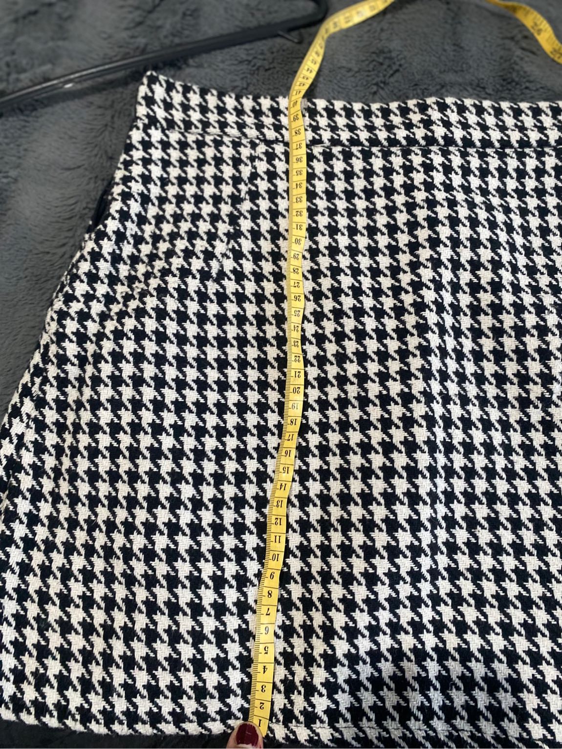 Ekoseli Ceket Etek Takım ceket kısa crop — görsel 7/7