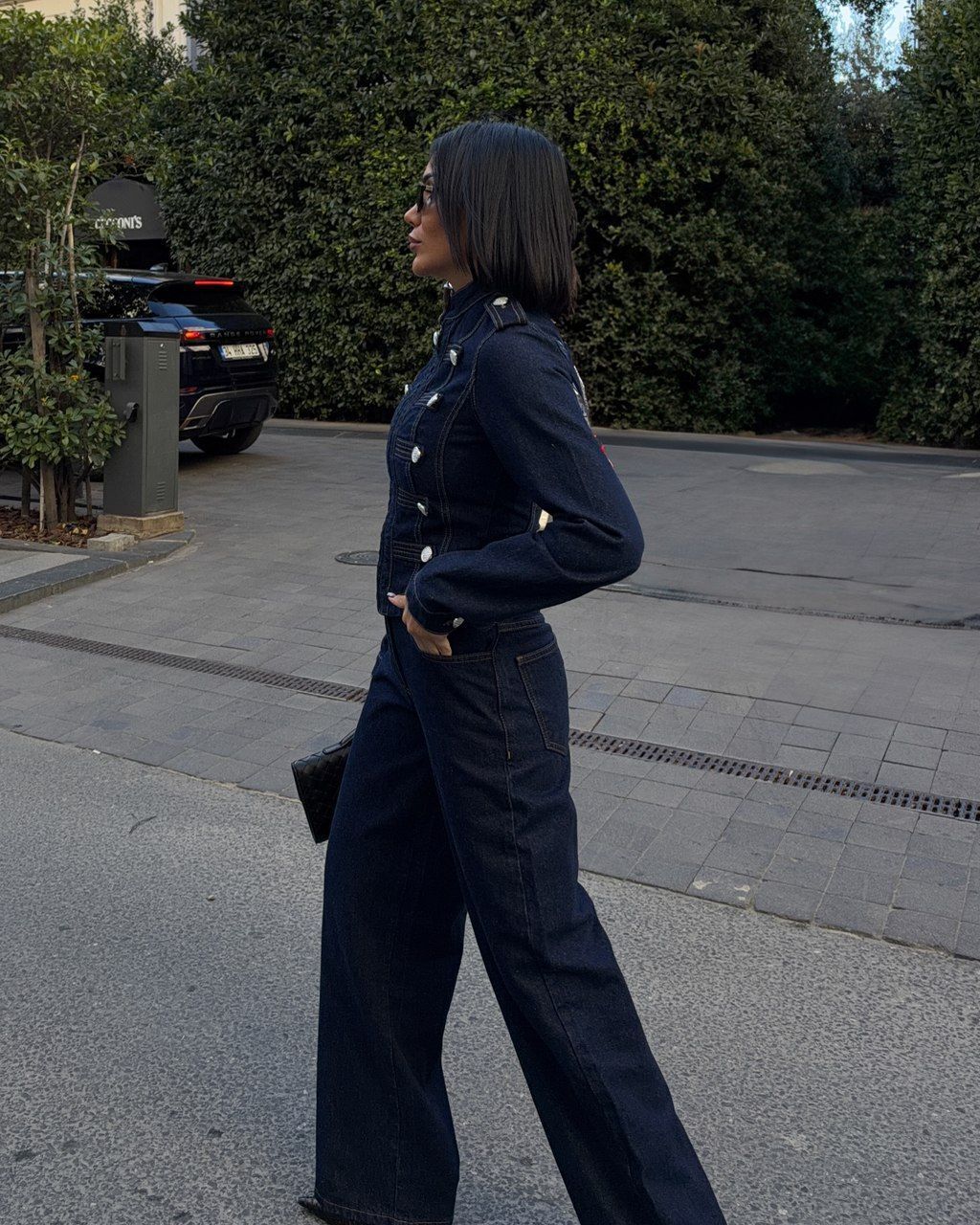 Denim Napolyon Ceket ve Pantolon Takım S — görsel 3/6