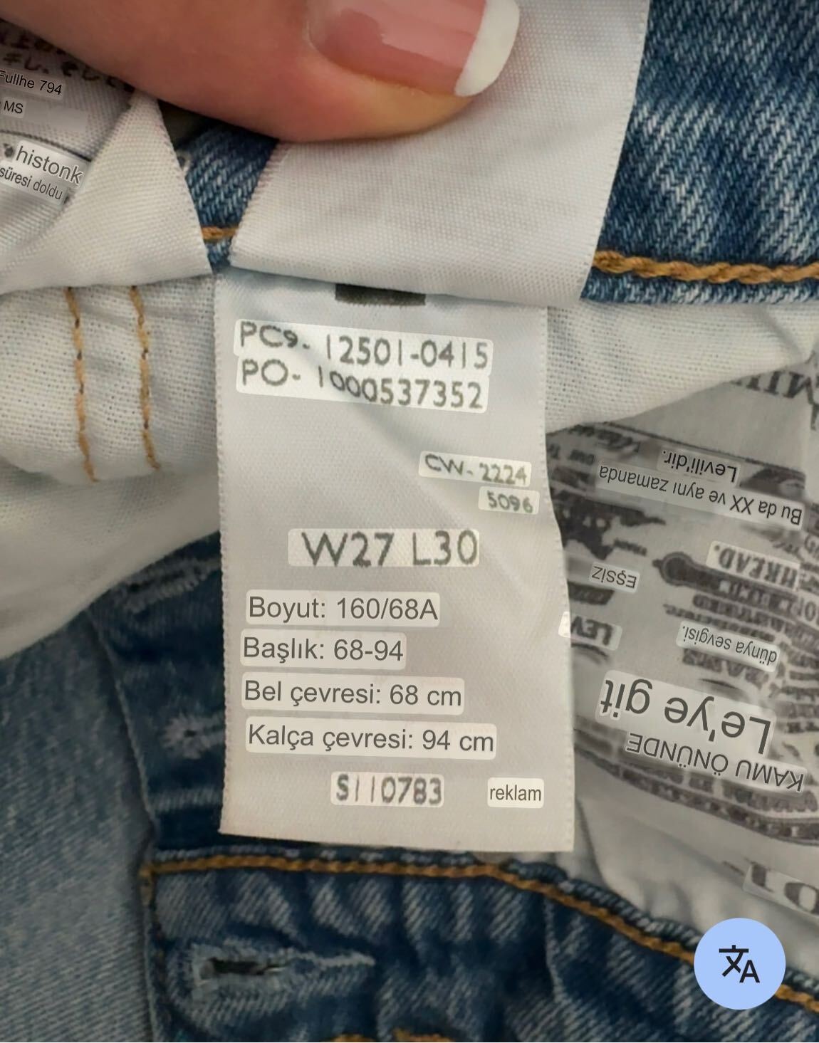 Levi's 501 Curve Jean Pantolon — görsel 6/8