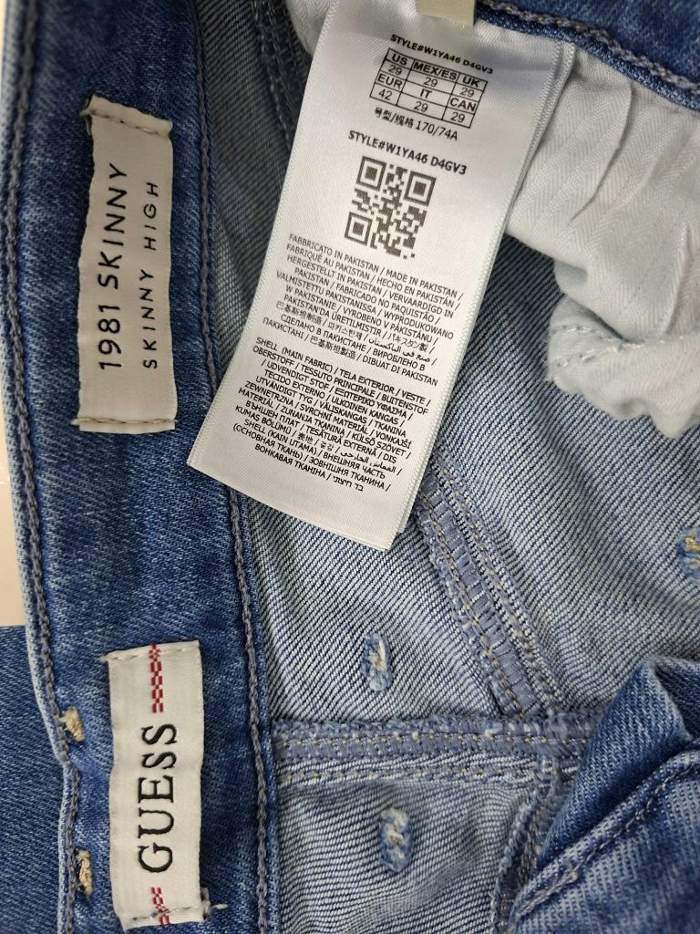 Guess Kot Pantolon Mavi — görsel 3/5