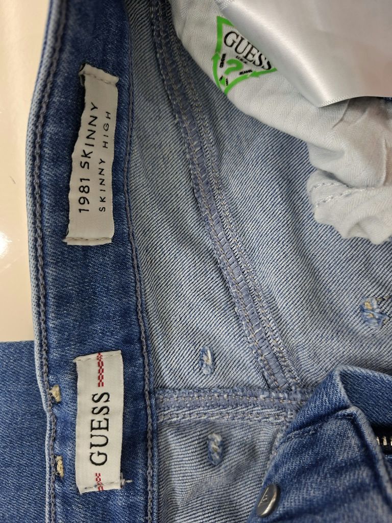 Guess Kot Pantolon Mavi — görsel 4/5