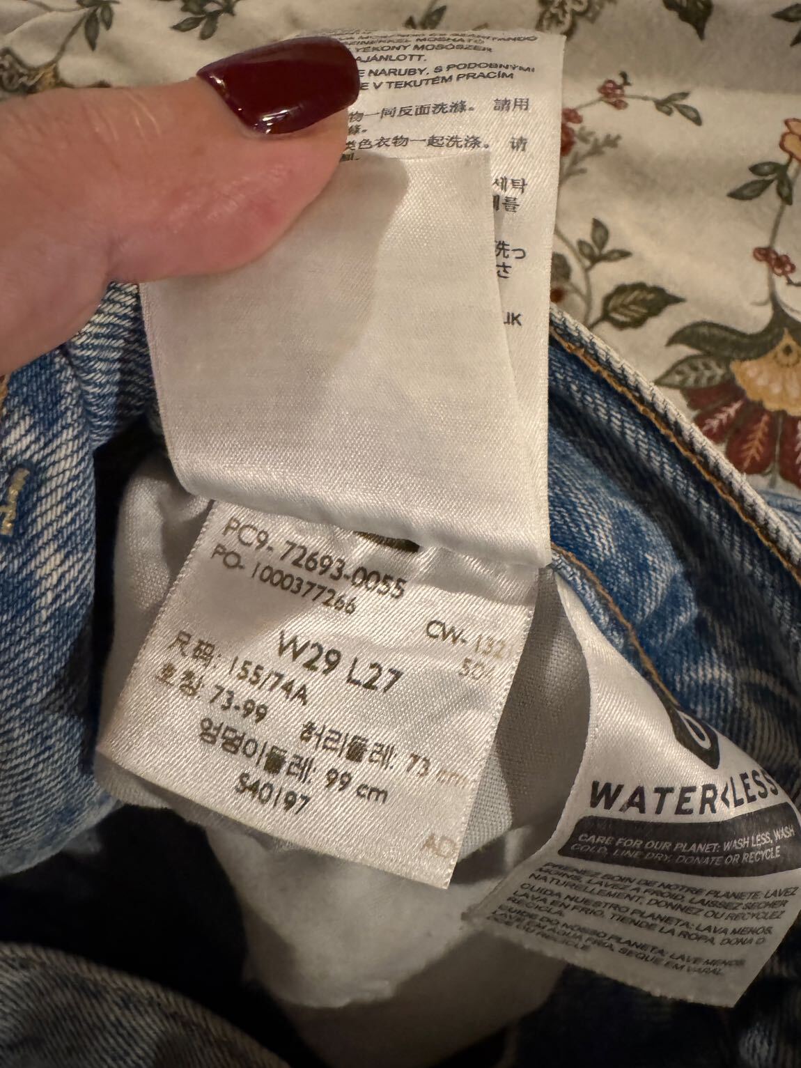 Levi’s ribcage straight kot pantolon — görsel 6/8