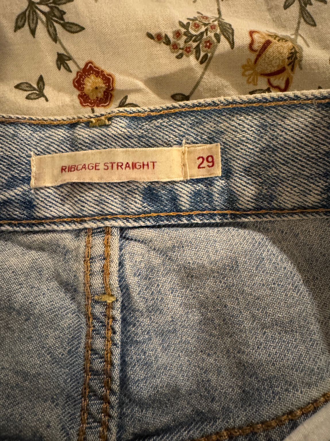 Levi’s ribcage straight kot pantolon — görsel 4/8