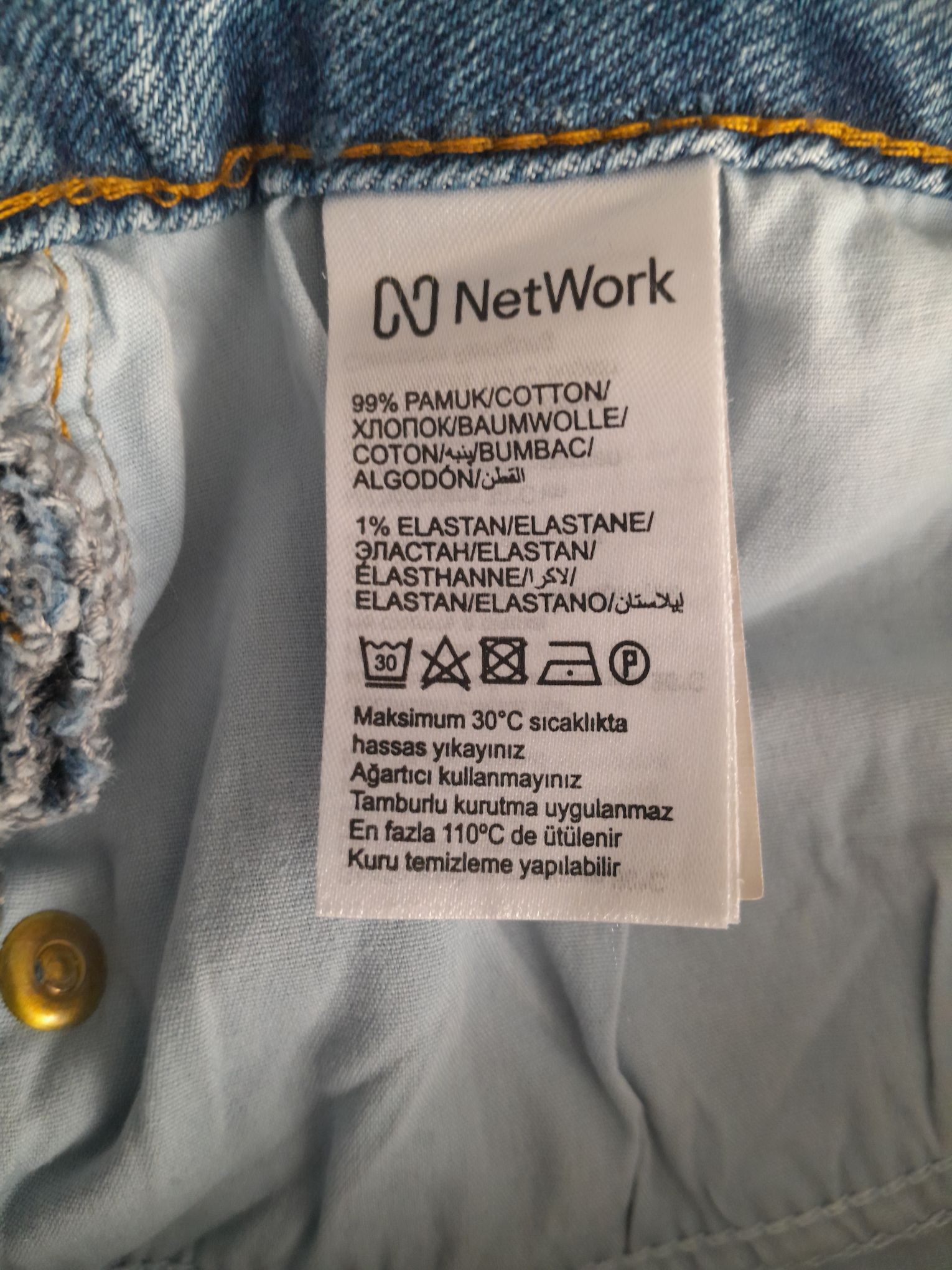 Network Yüksek Bel Straight Fit Jean 30 — görsel 9/10