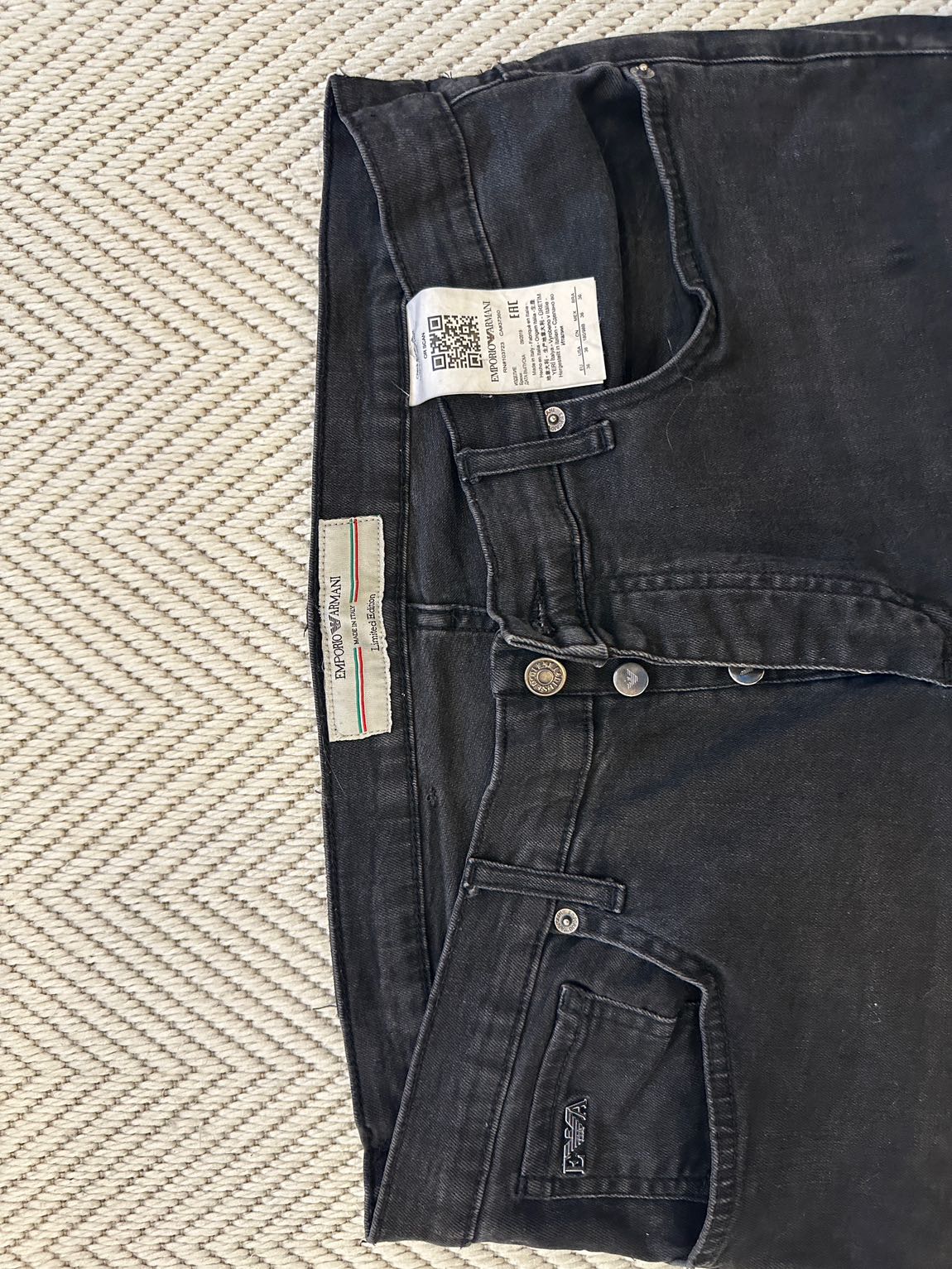 Emporio Armani Siyah Jean Pantolon — görsel 4/9