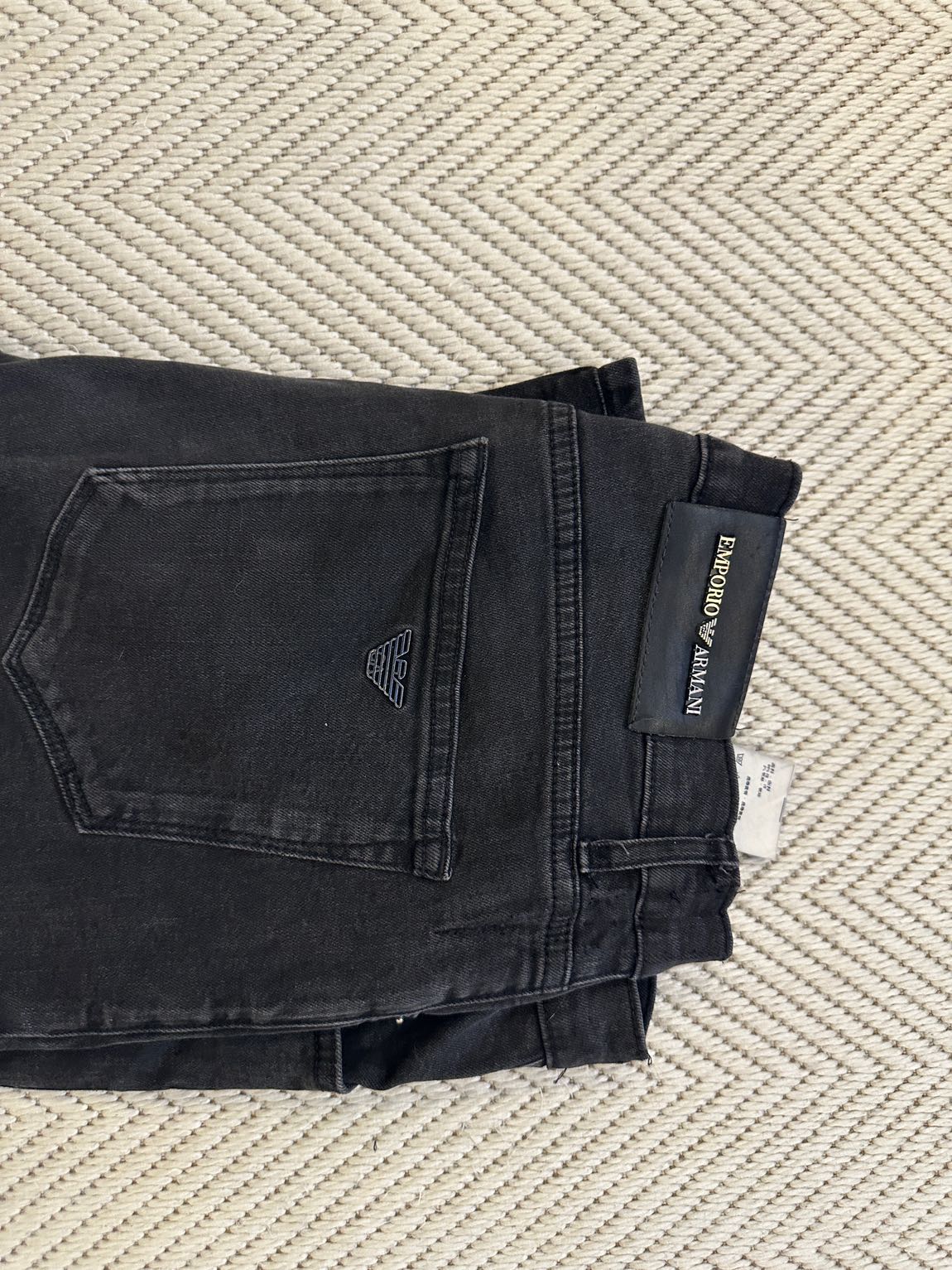 Emporio Armani Siyah Jean Pantolon — görsel 6/9