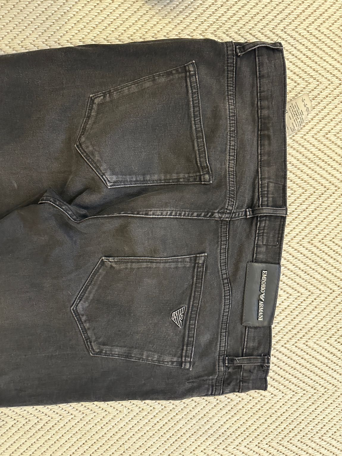 Emporio Armani Siyah Jean Pantolon — görsel 9/9