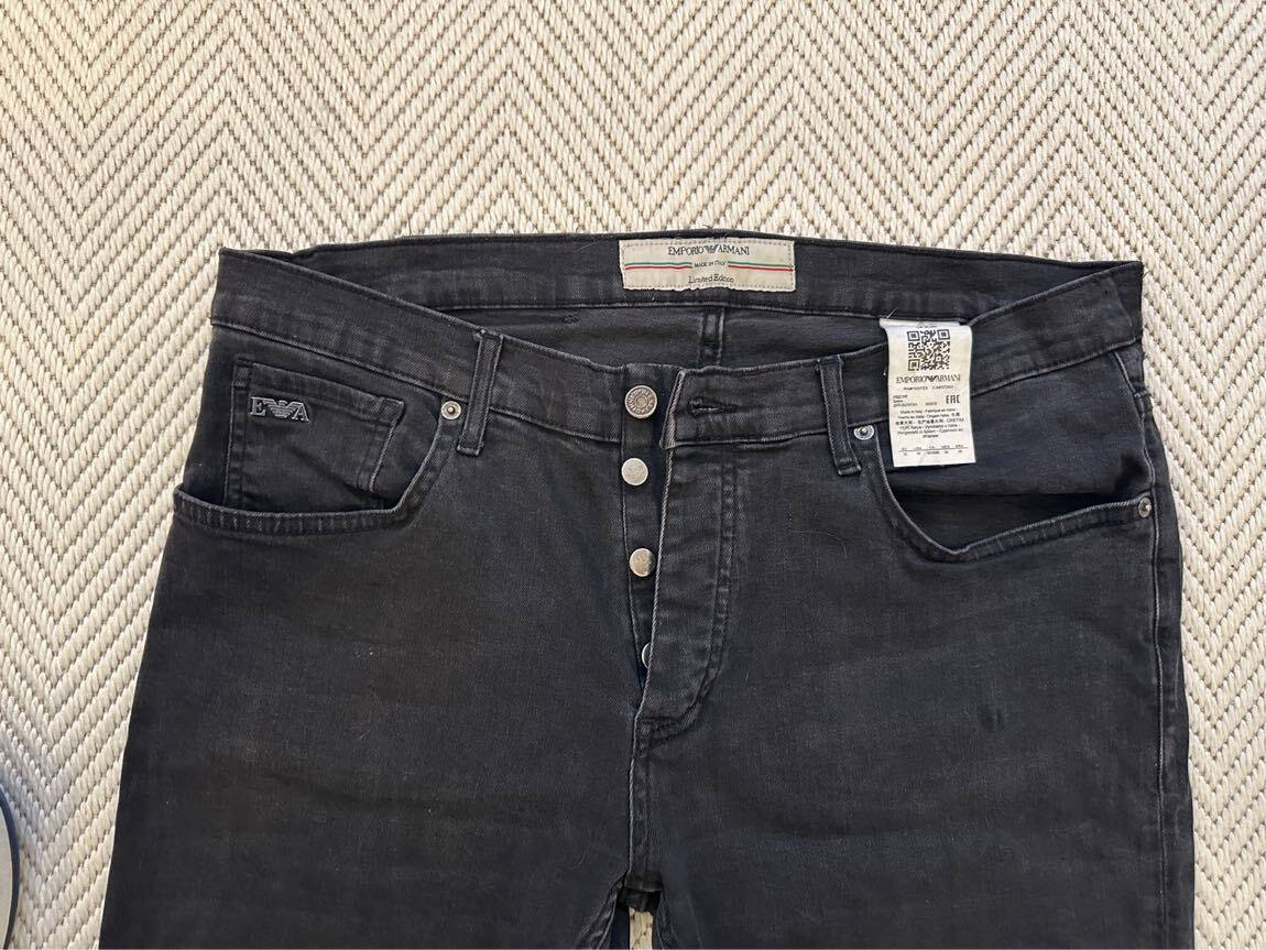 Emporio Armani Siyah Jean Pantolon — görsel 7/9