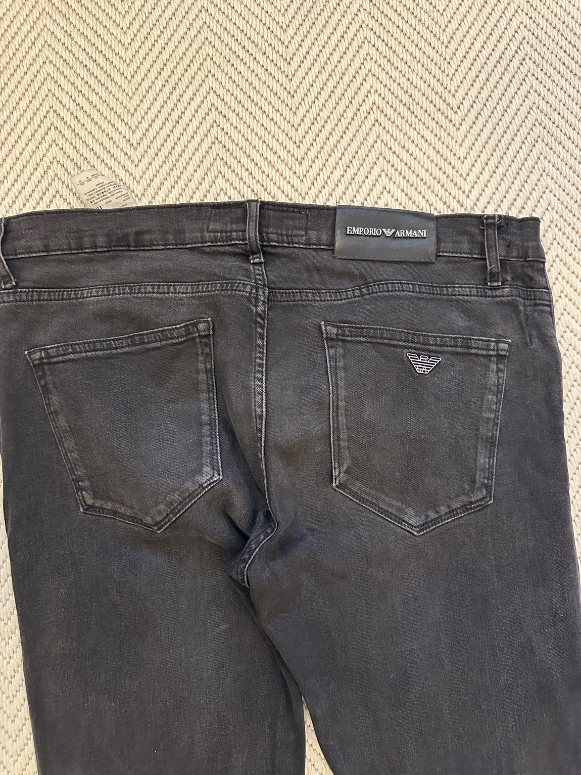 Emporio Armani Siyah Jean Pantolon — görsel 8/9